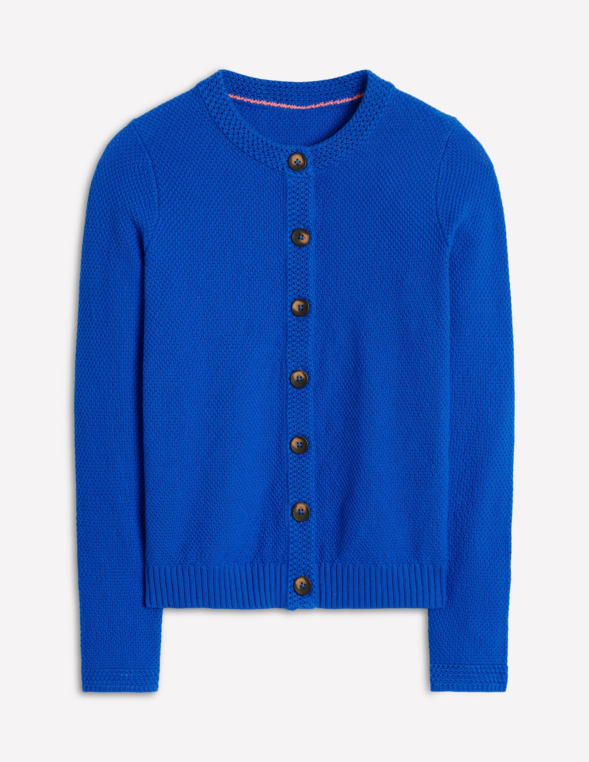 Callie Crochet Trim Cardigan-Gallery Blue - Image 9