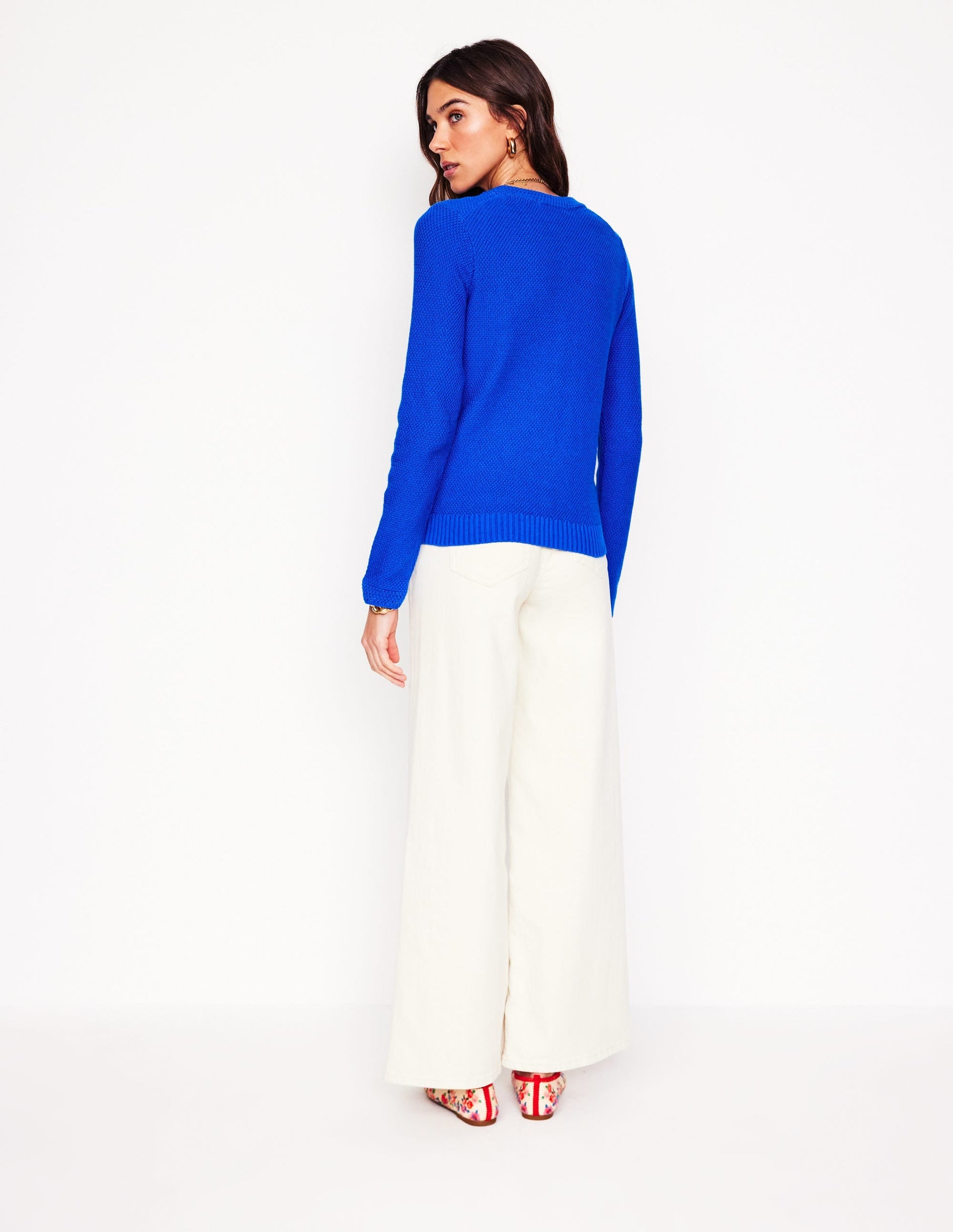 Callie Crochet Trim Cardigan-Gallery Blue-7