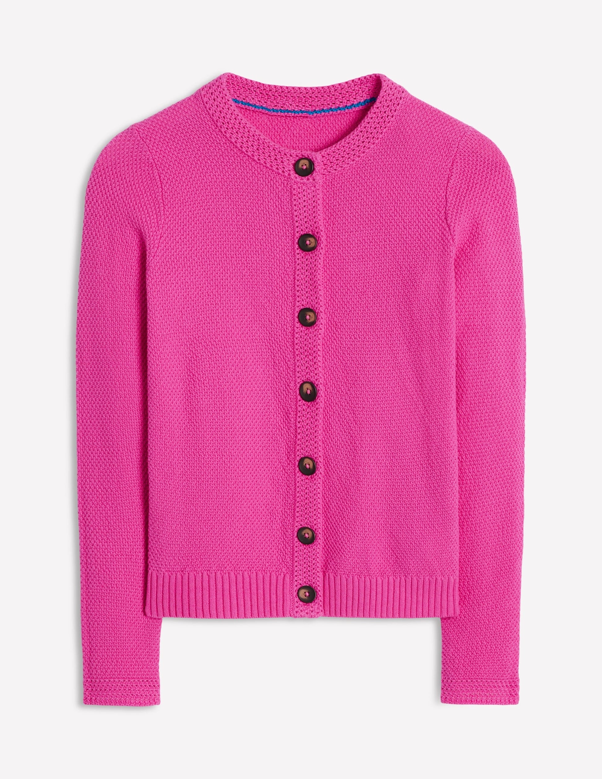 Callie Crochet Trim Cardigan-Tickled Pink-7