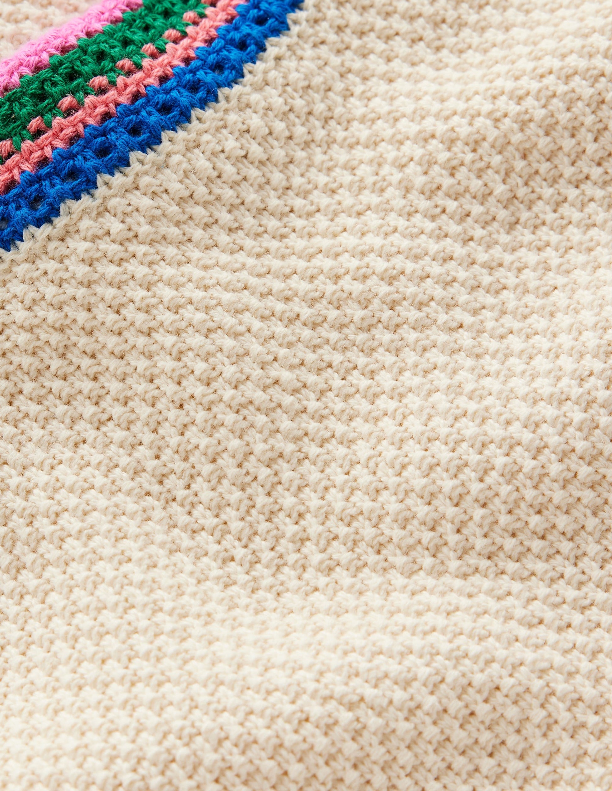 Callie Crochet Trim Jumper-Warm Ivory-9