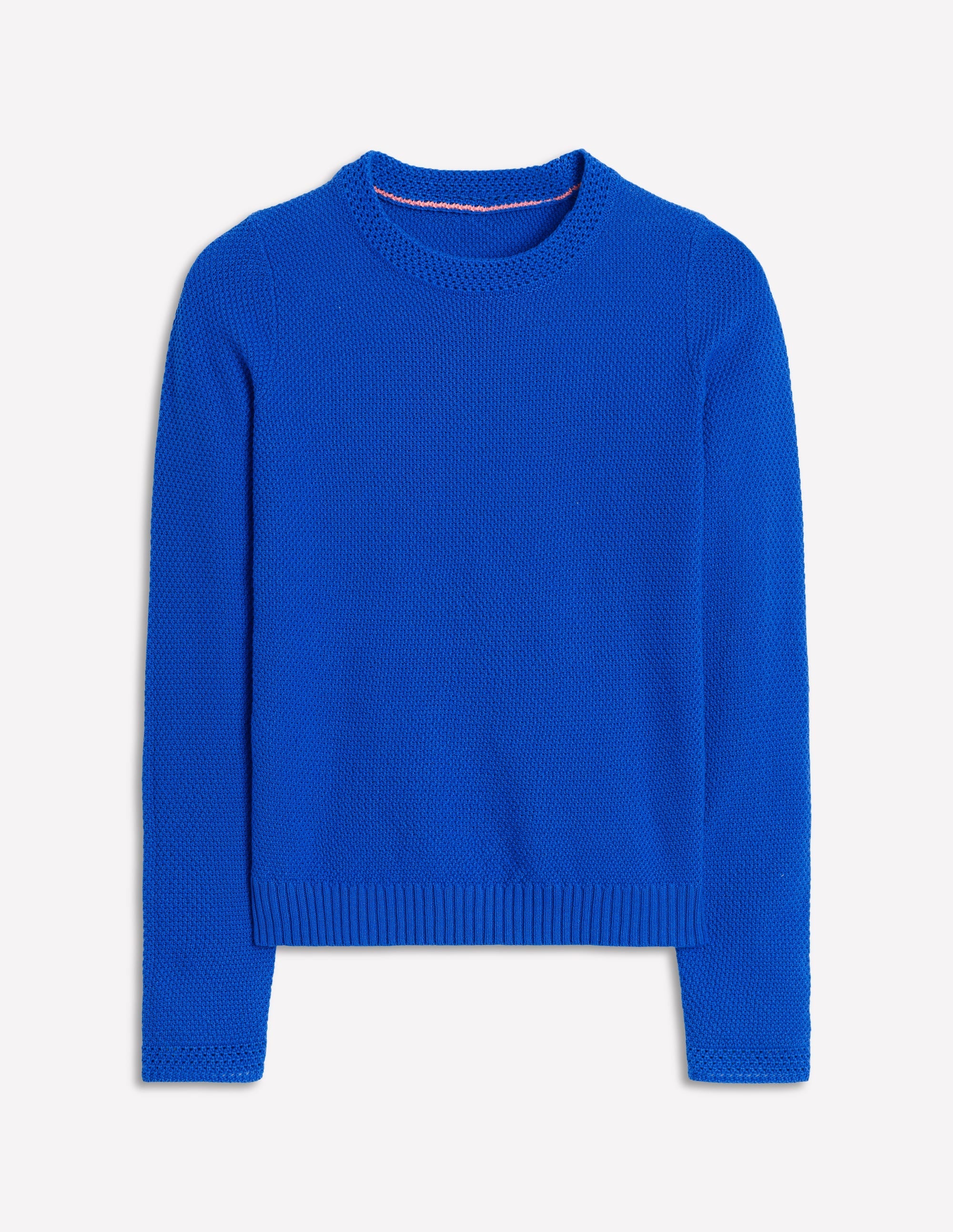 Callie Crochet Trim Jumper-Gallery Blue - Image 7