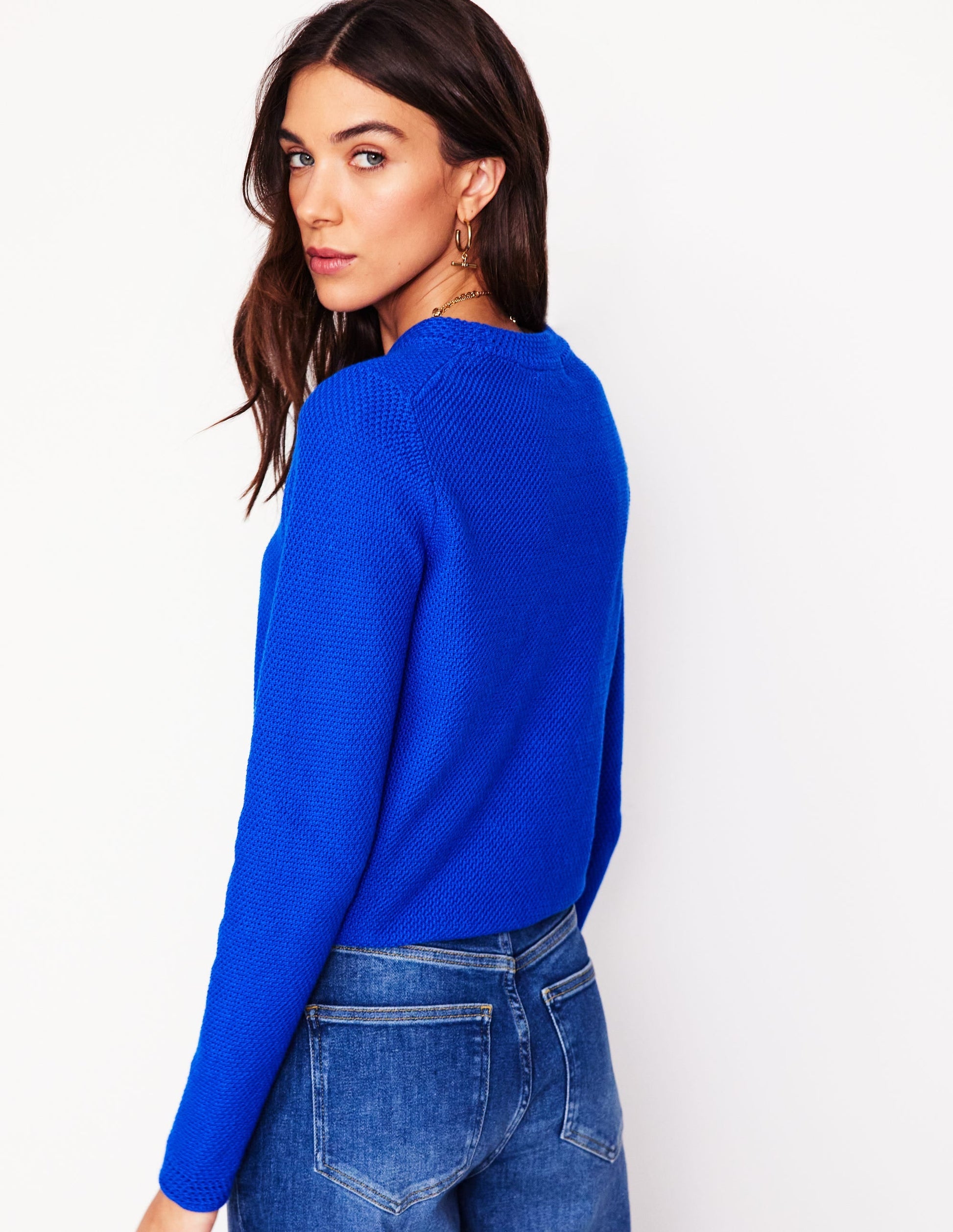 Callie Crochet Trim Jumper-Gallery Blue-4