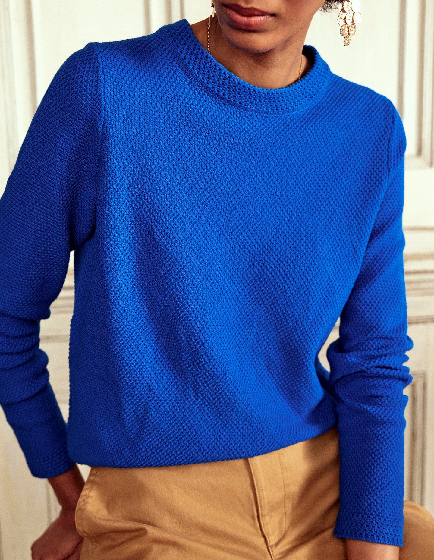 Callie Crochet Trim Jumper-Gallery Blue-6