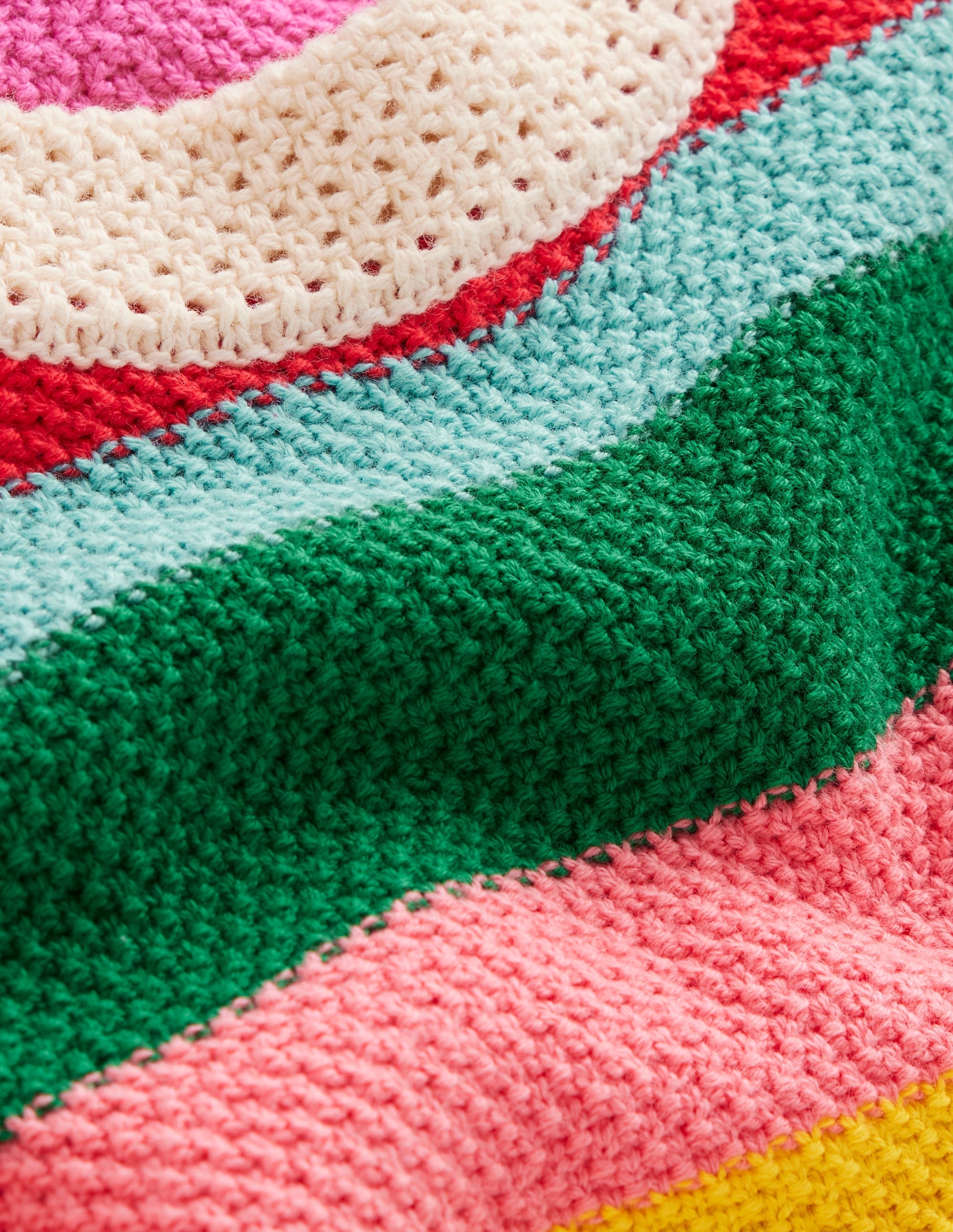 Callie Crochet Trim Tank-Bright Rainbow Stripe Large - Image 11