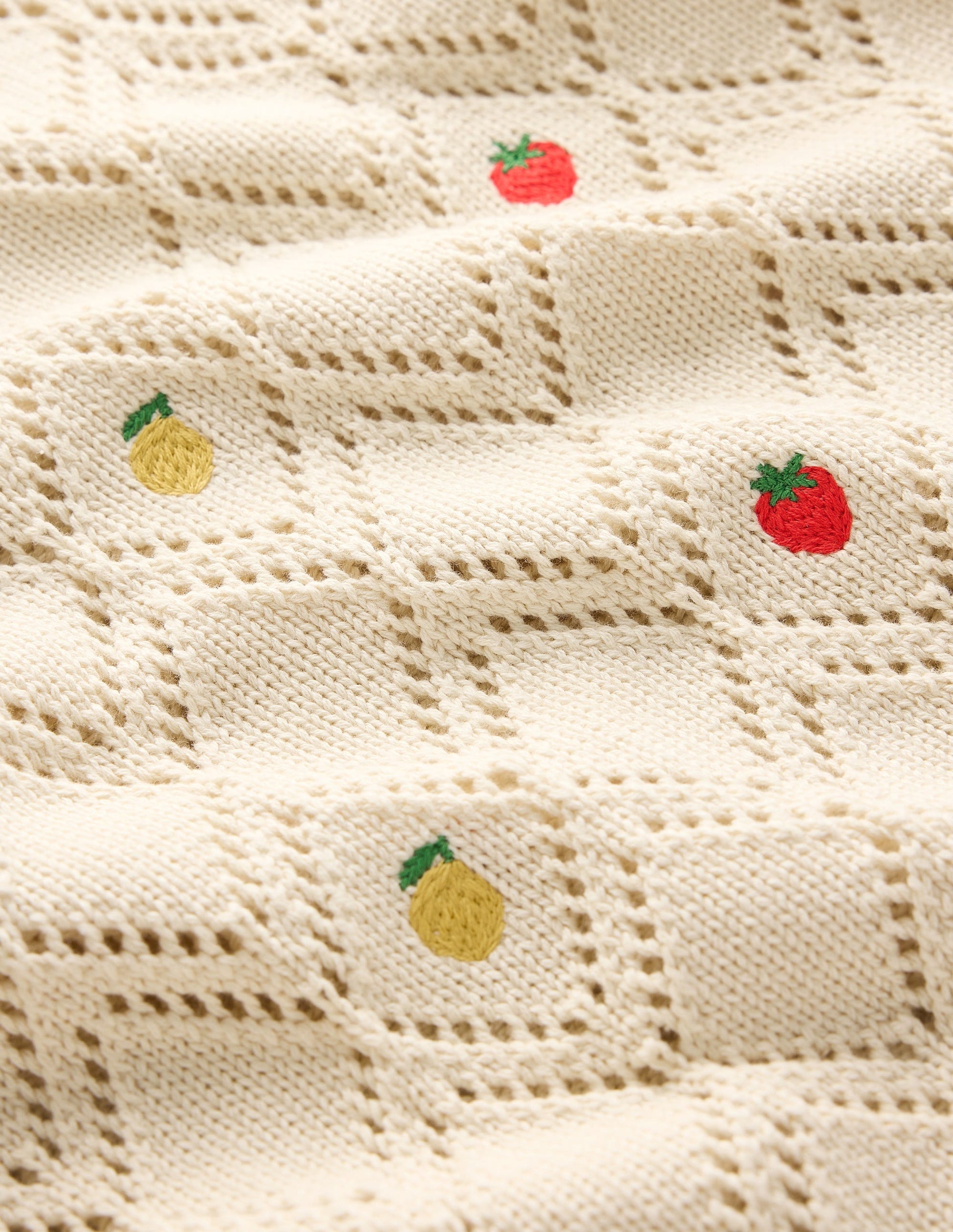 Enid Embroidered Jumper-Warm Ivory, Fruit-9