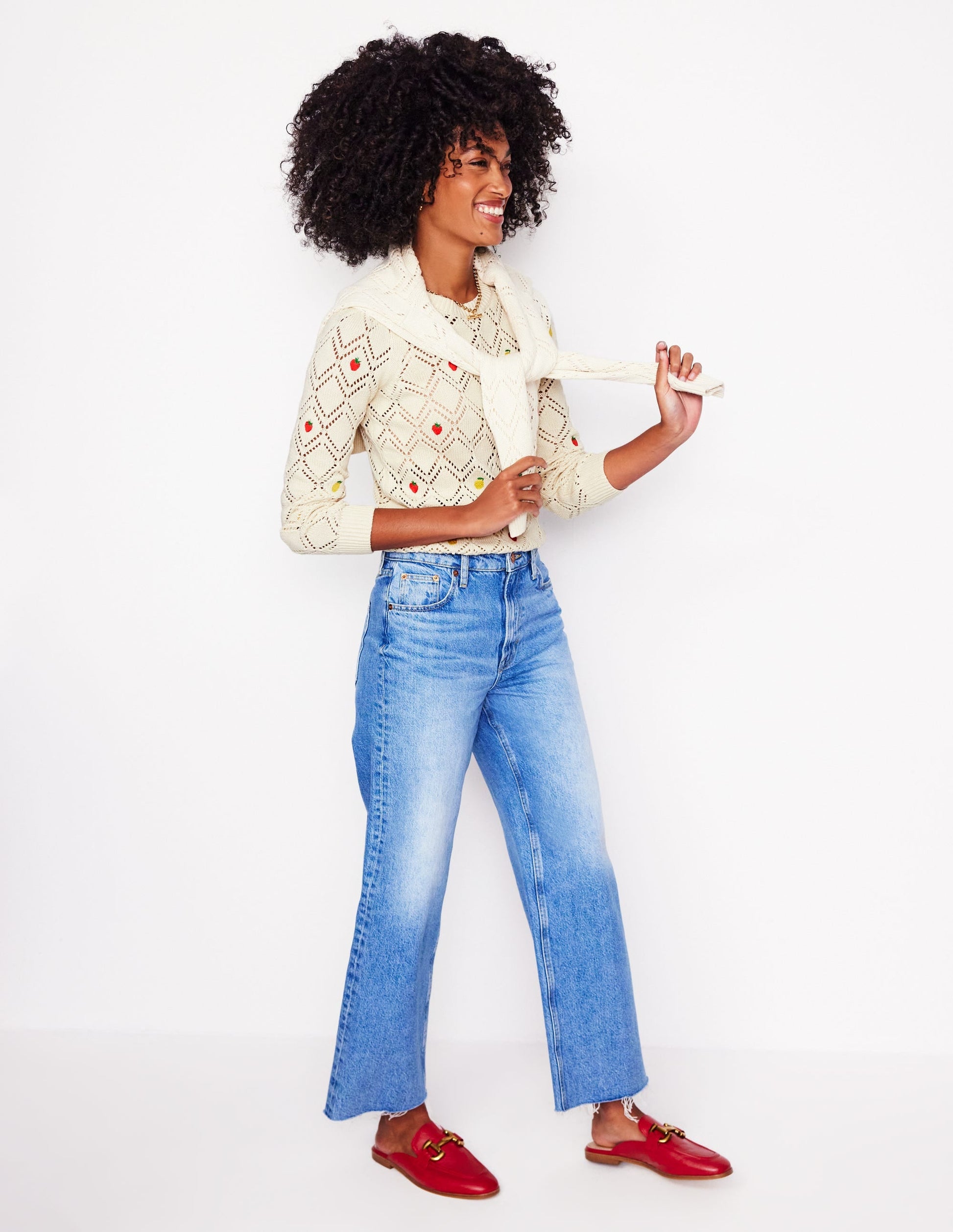 Enid Embroidered Jumper-Warm Ivory, Fruit-5