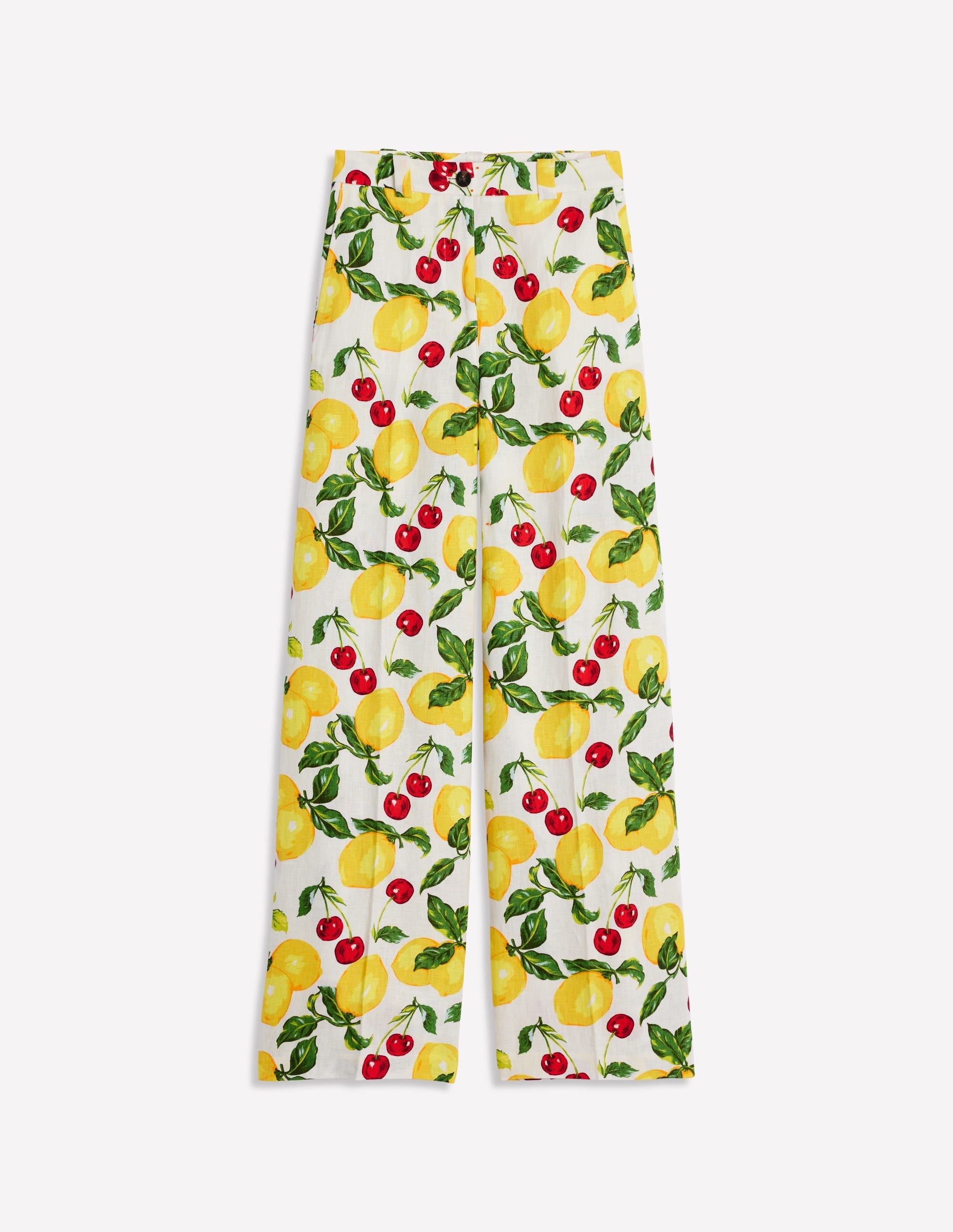 Westbourne Linen Trousers-Multi, Cherries and Lemons - Image 7