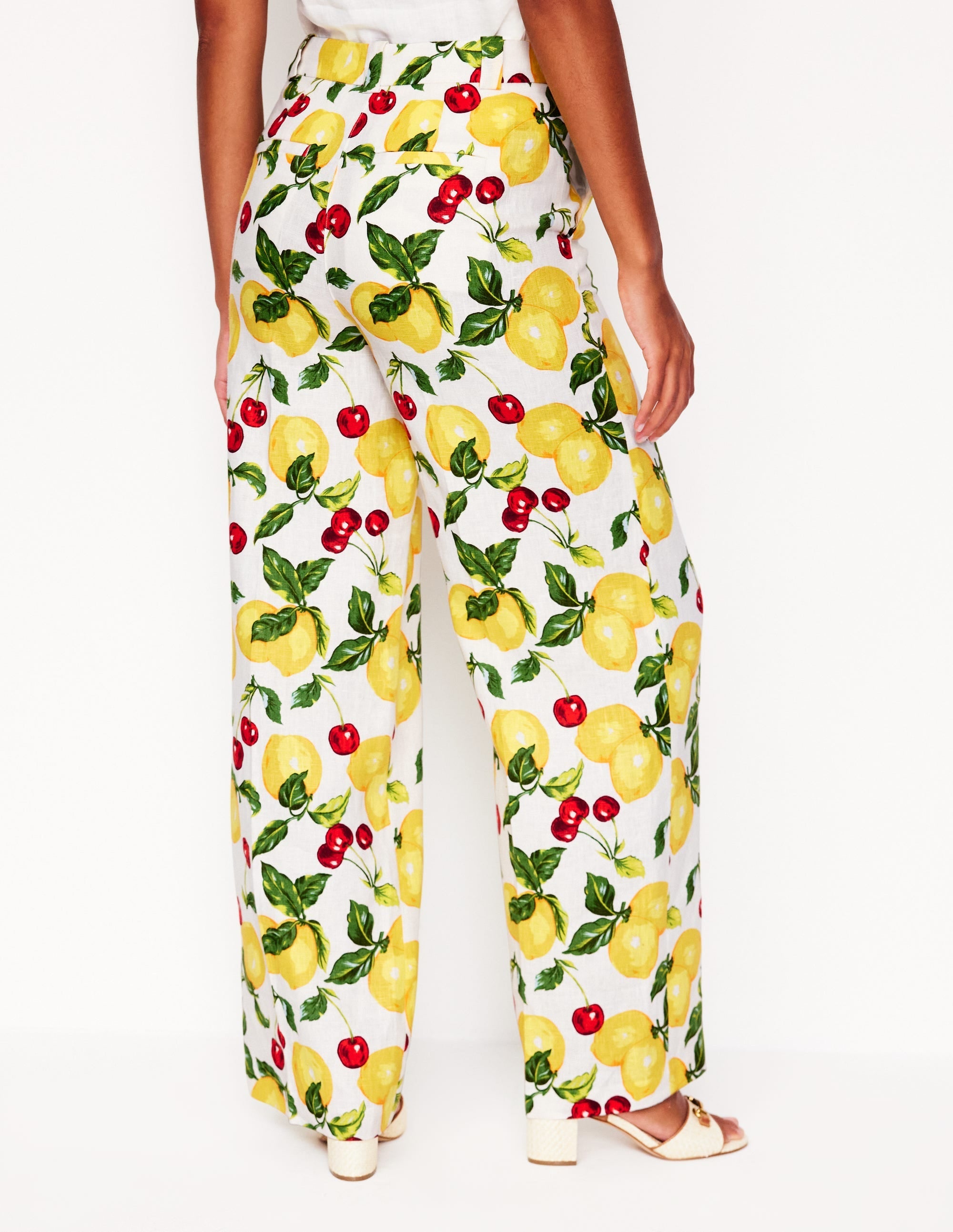 Westbourne Linen Trousers-Multi, Cherries and Lemons - Image 5