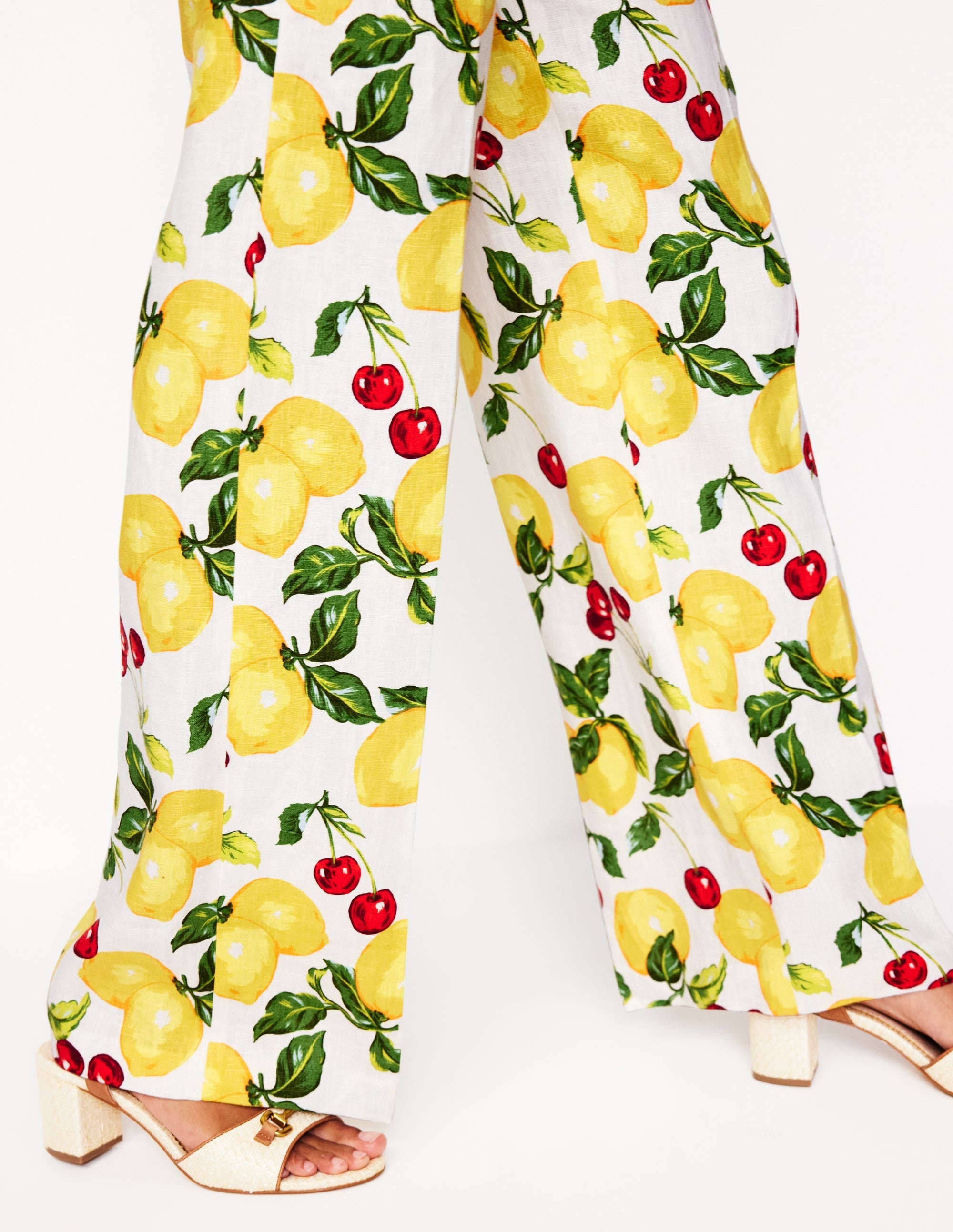 Westbourne Linen Trousers-Multi, Cherries and Lemons - Image 6