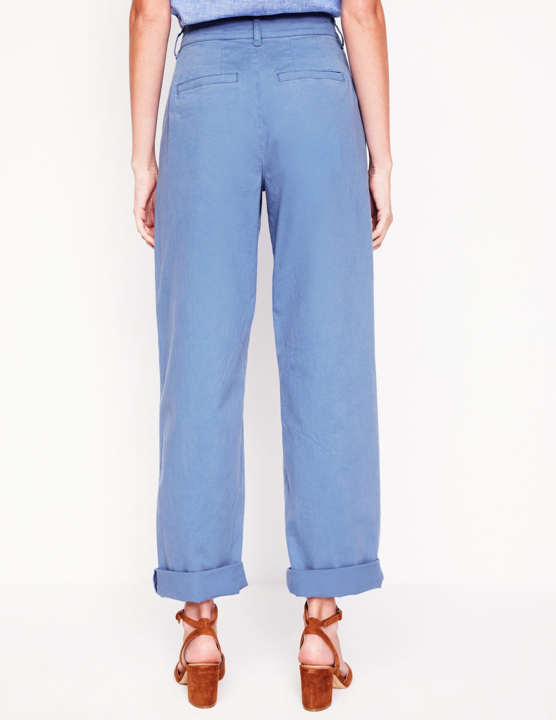 Barnsbury Chino Trousers-Blue River-3