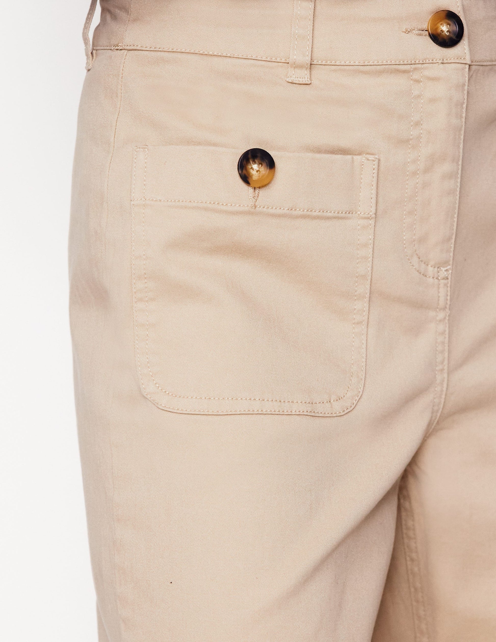Patch Pocket Crop Chino-Oatmeal-5