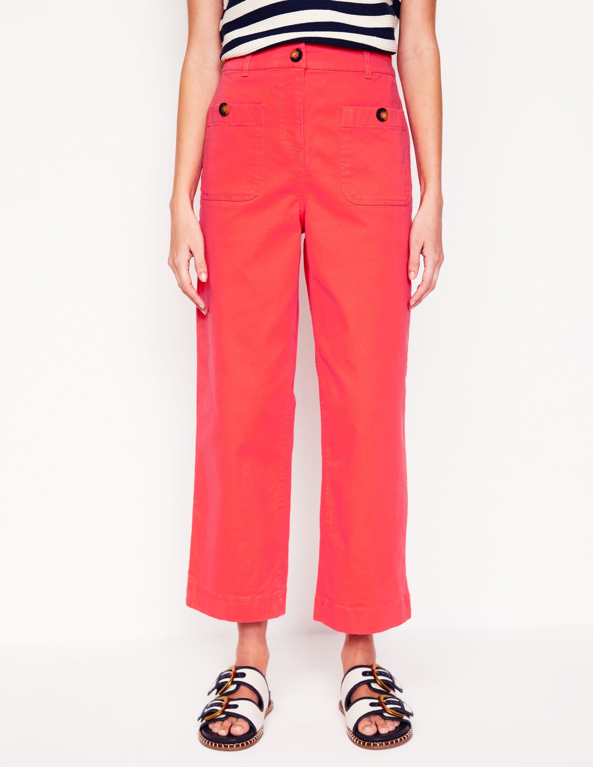 Patch Pocket Crop Chino-Jam Red-4