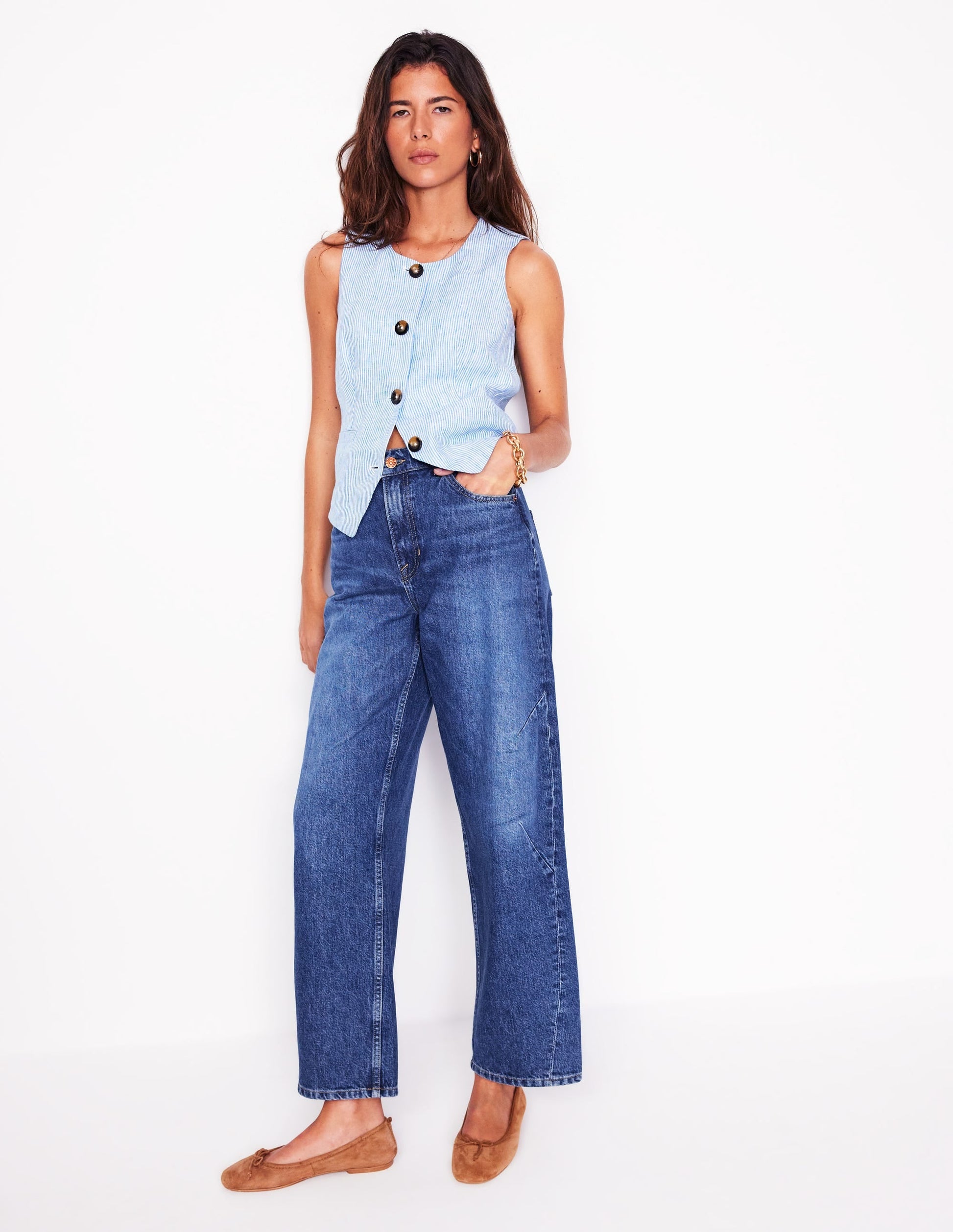 Barrel Leg Jeans-Mid Vintage-1