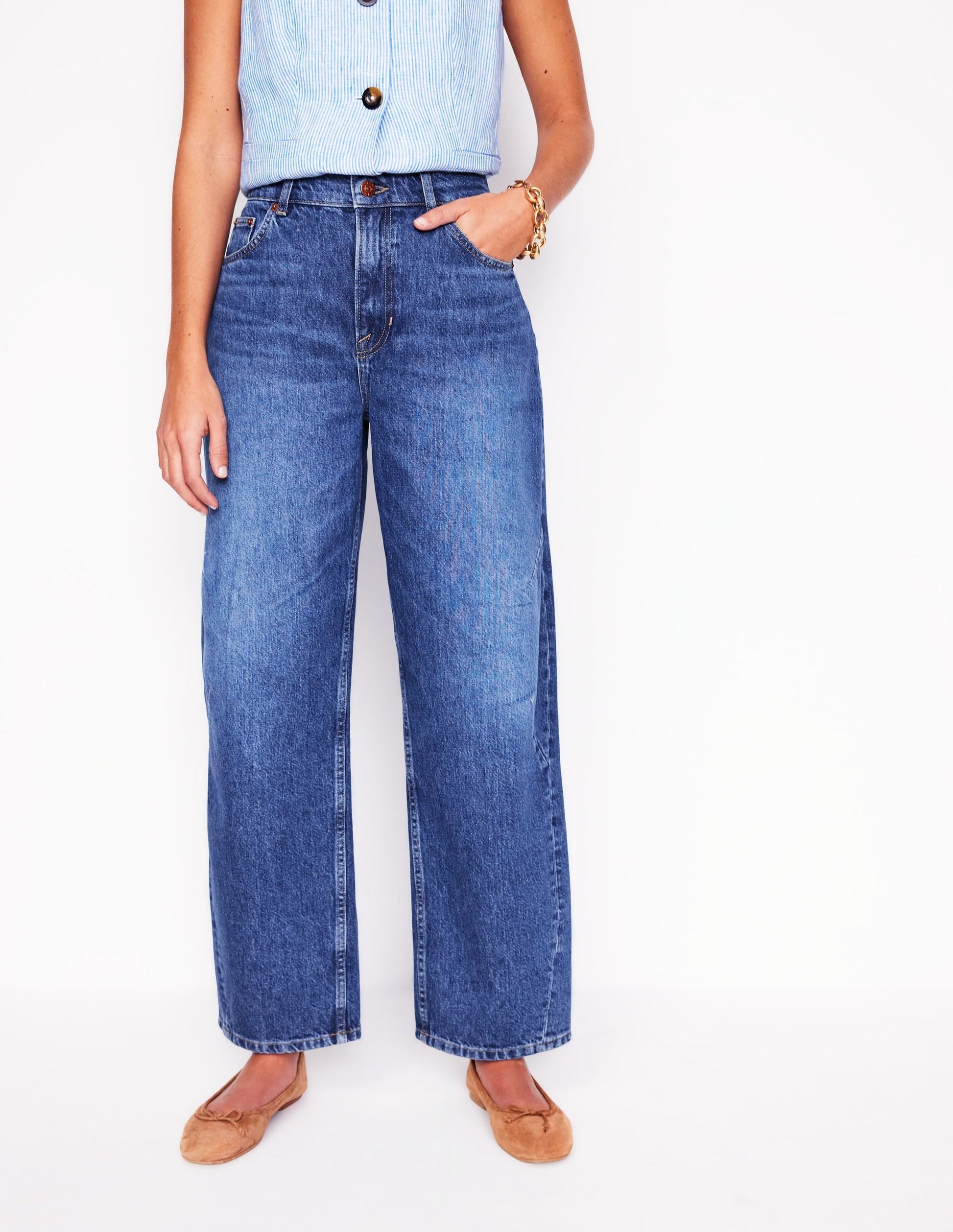Barrel Leg Jeans-Mid Vintage-5