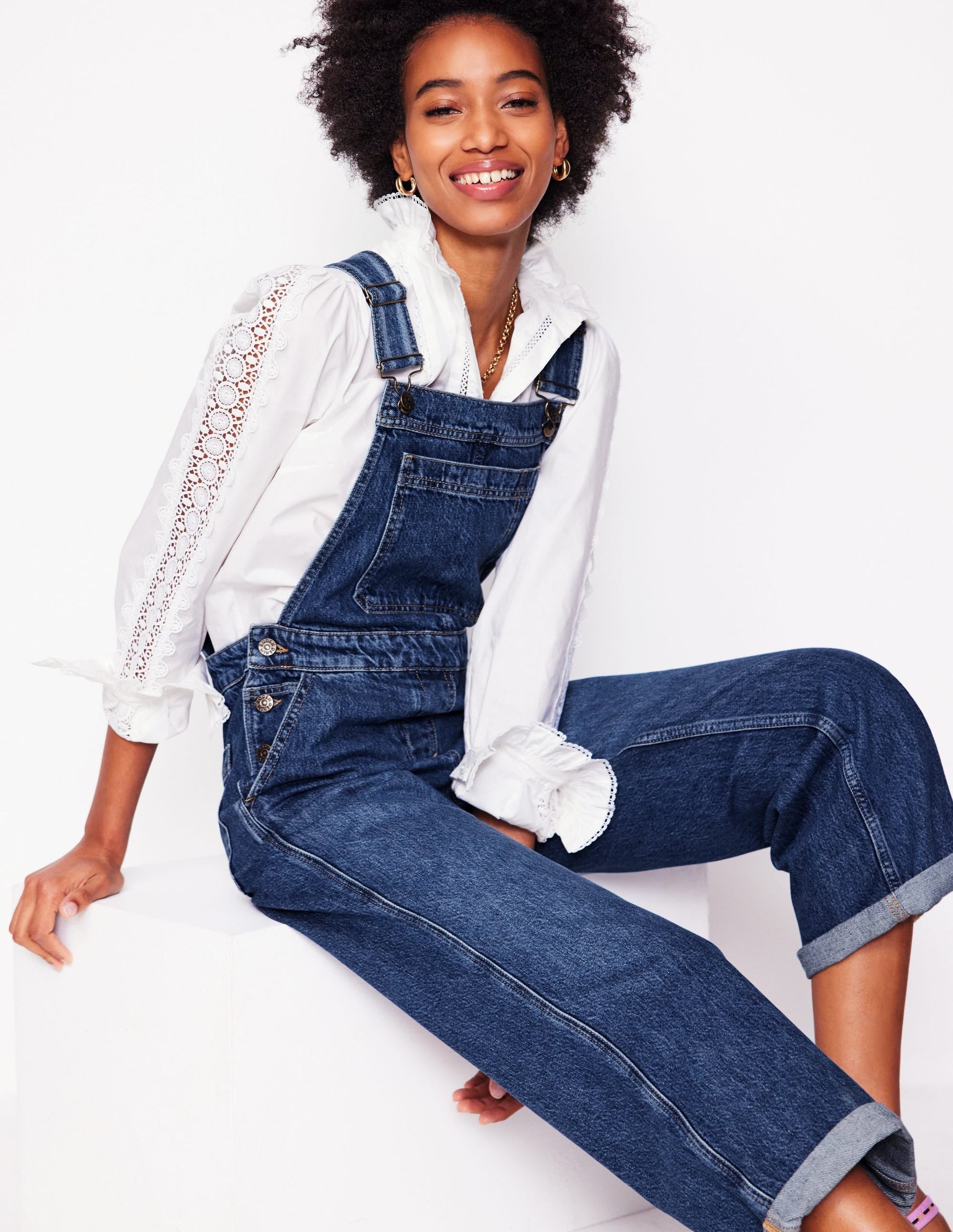 Straight Leg Dungarees-Mid Vintage-1