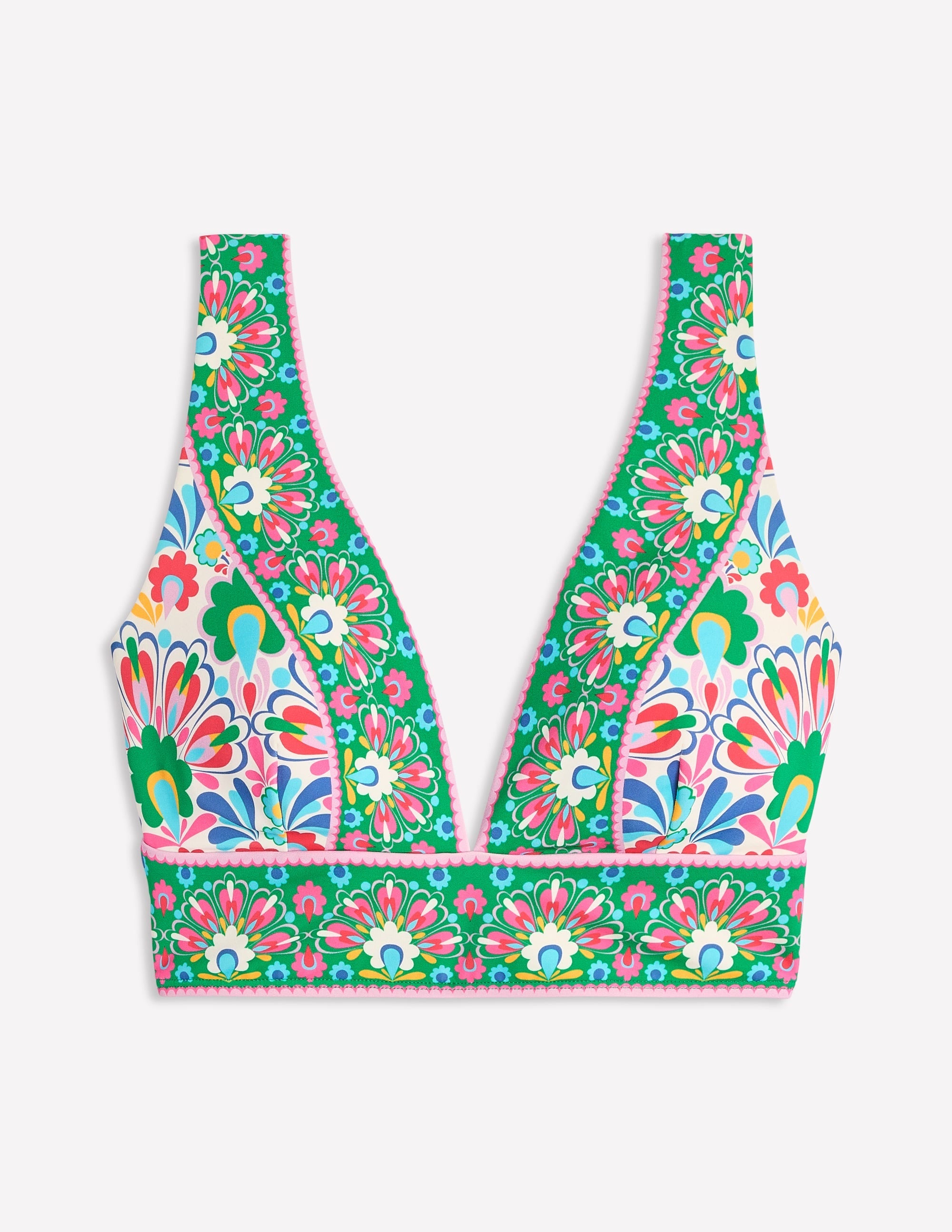 Porto Bikini Top-Multi, Decorative Dandelion - Image 5
