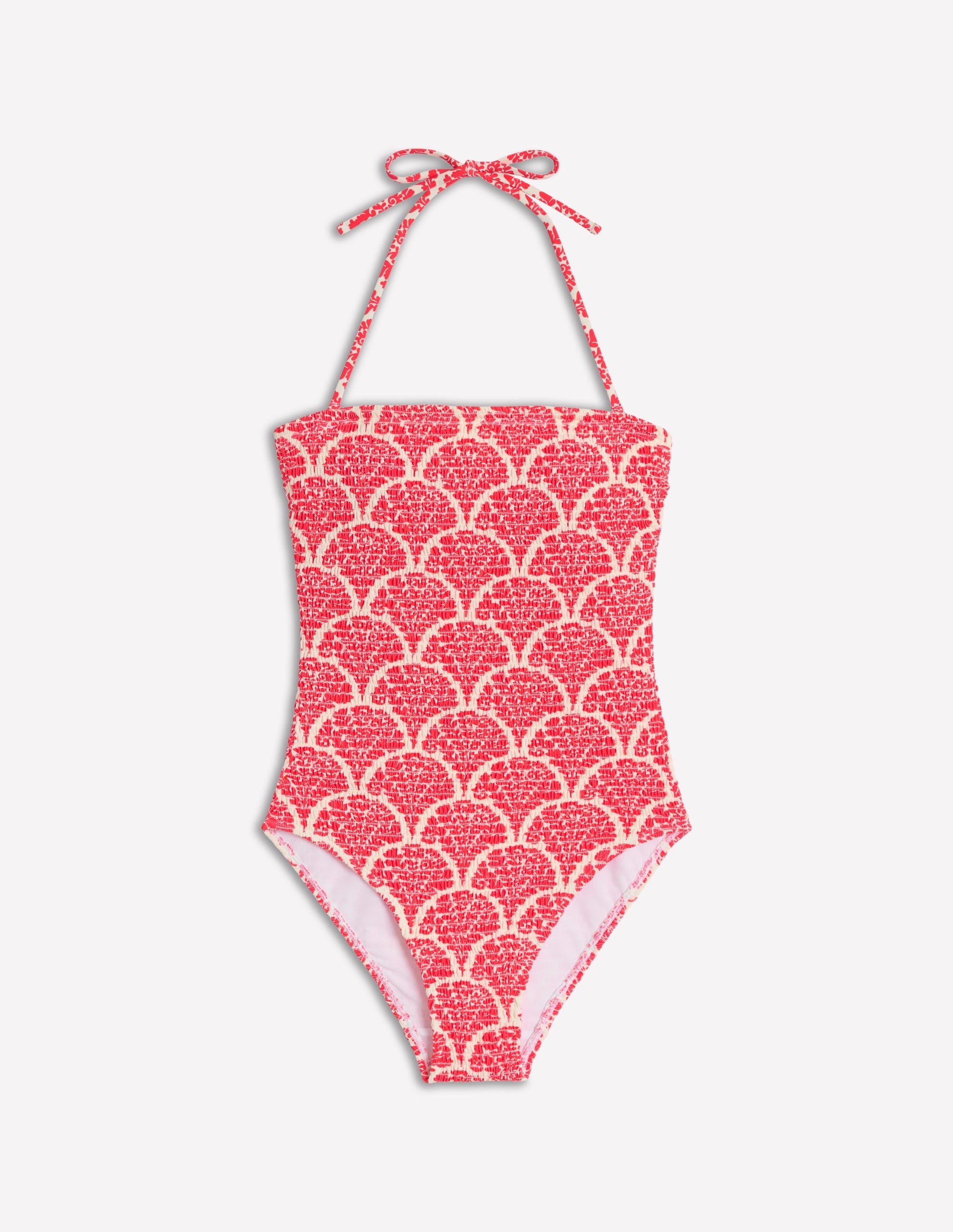 Skyros Smocked Swimsuit-Jam Red, Blossomy - Image 6