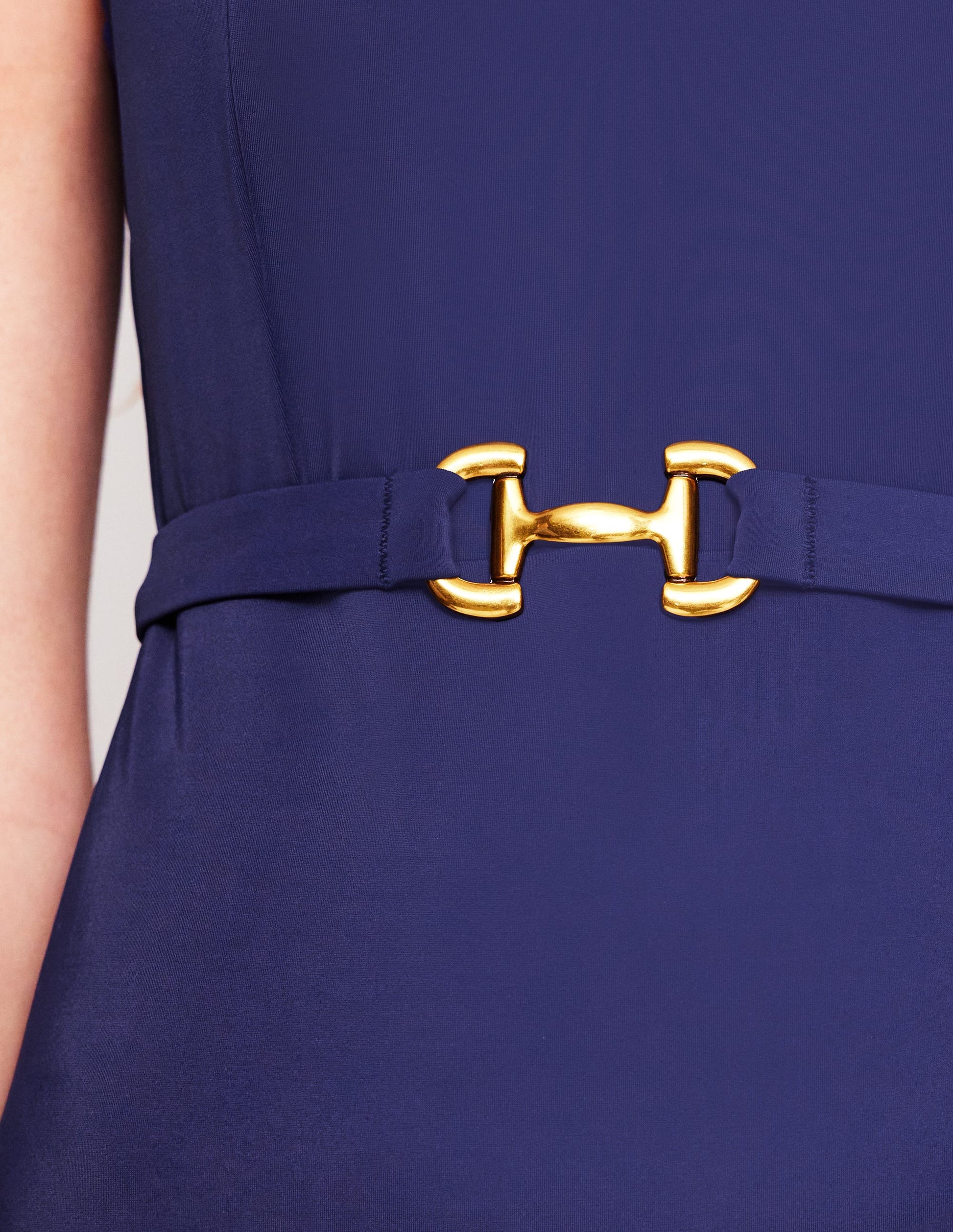 Lefkada Square Neck Swimsuit-French Navy Snaffle-2