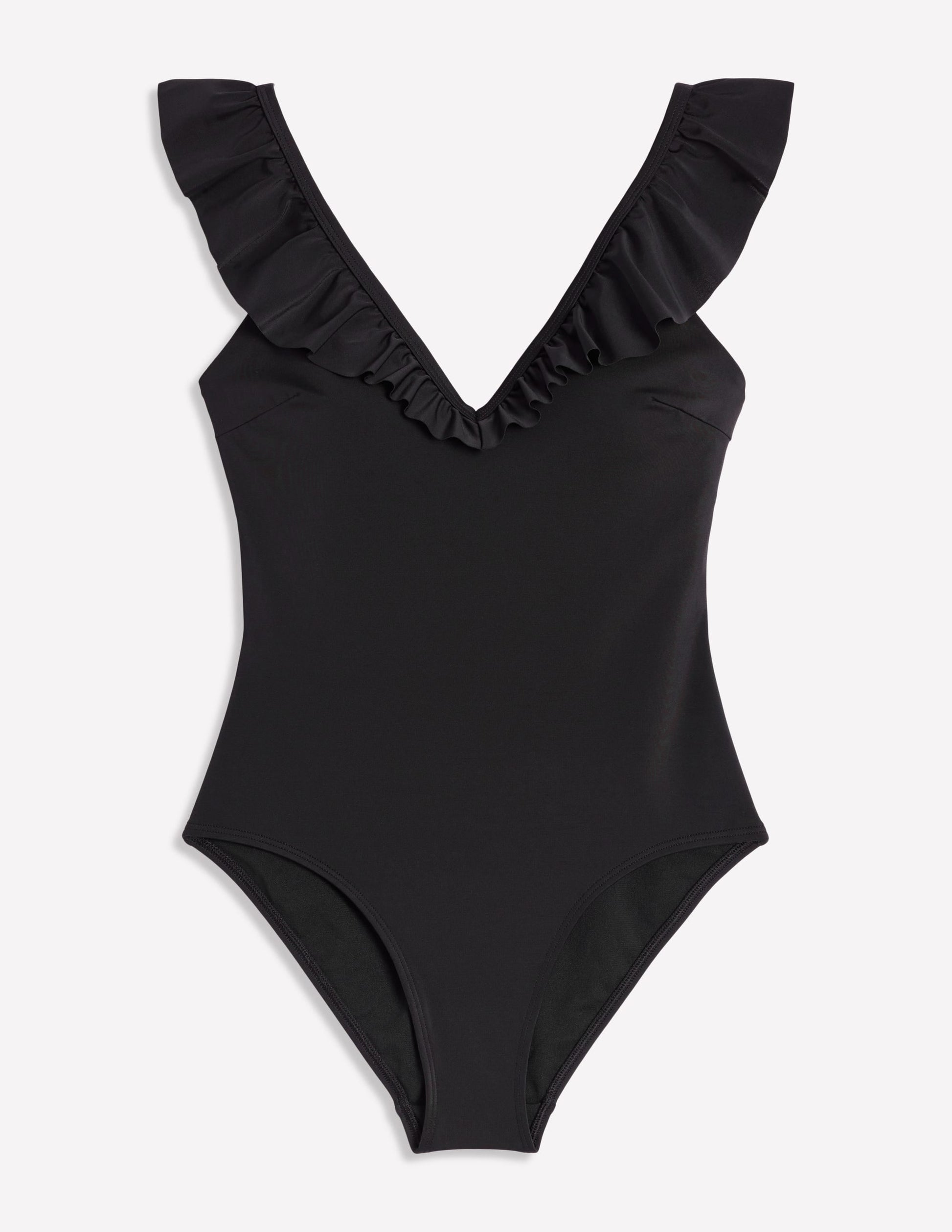 Evia Ruffle Swimsuit-Black-6