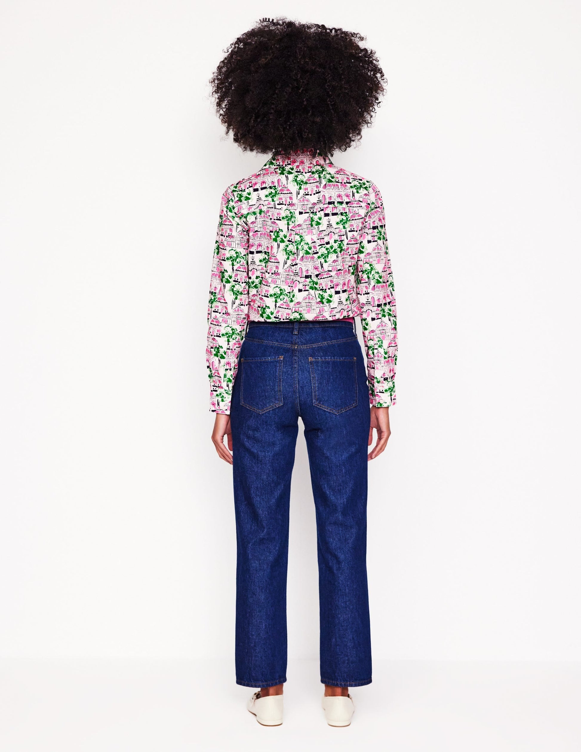 Sienna Cotton Shirt-Ivory, Botanical Greenhouse-7