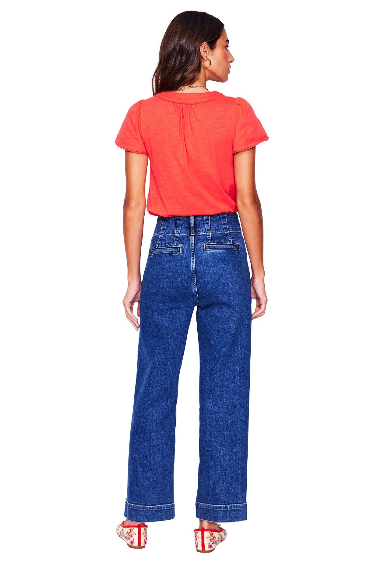 Ava Short Sleeve Top-Jam Red-6