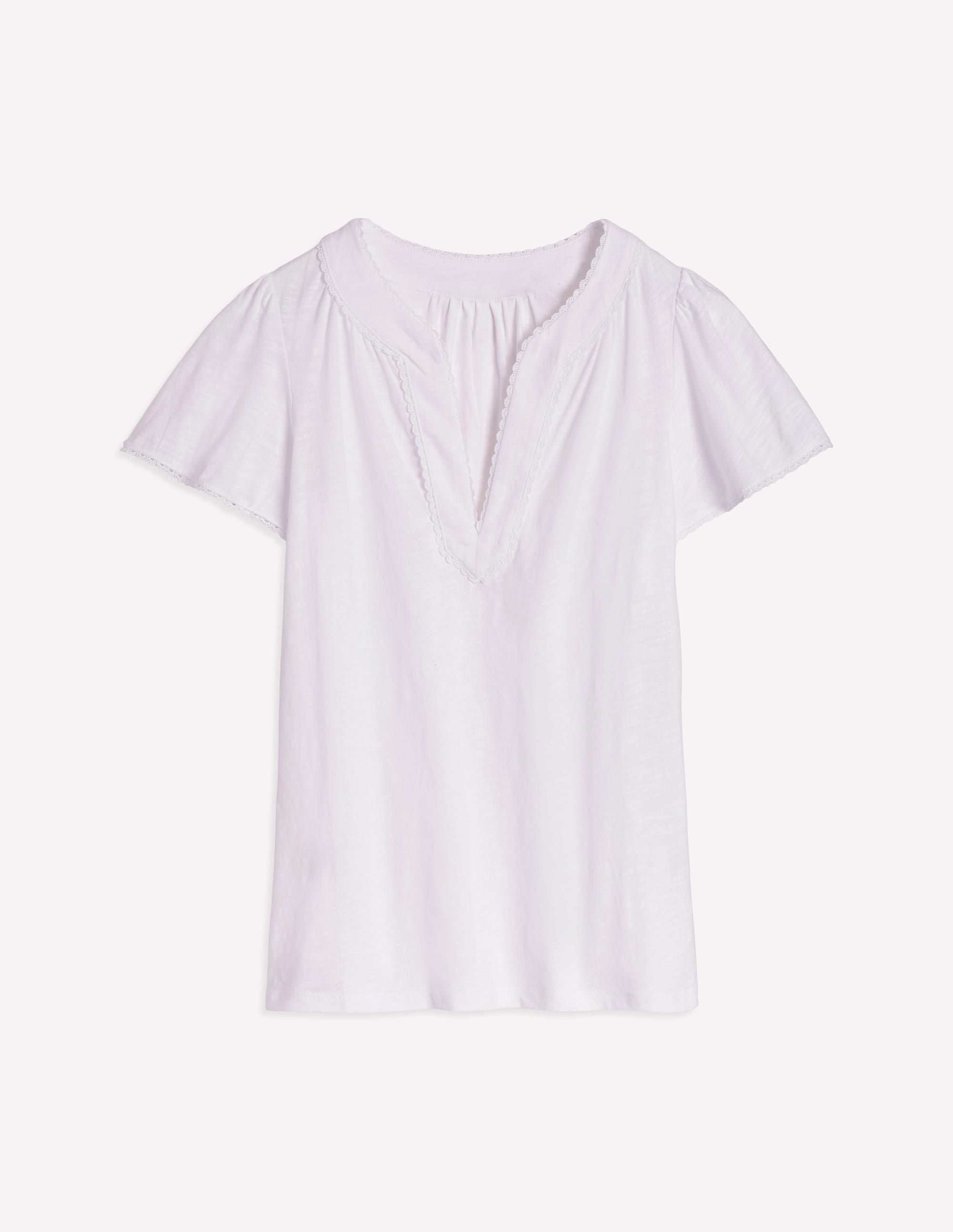 Ava Short Sleeve Top-White - Image 7