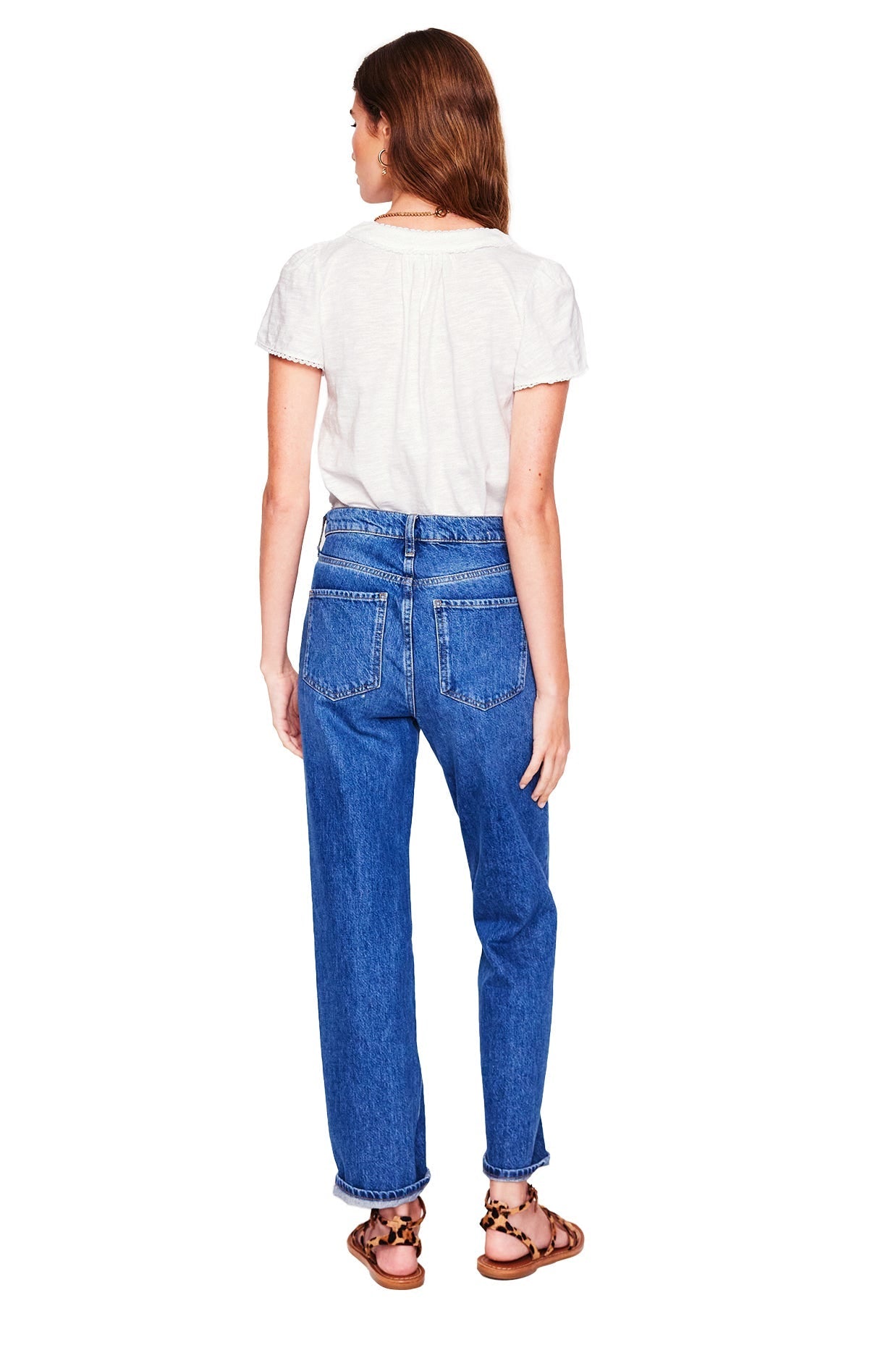 Ava Short Sleeve Top-White - Image 6