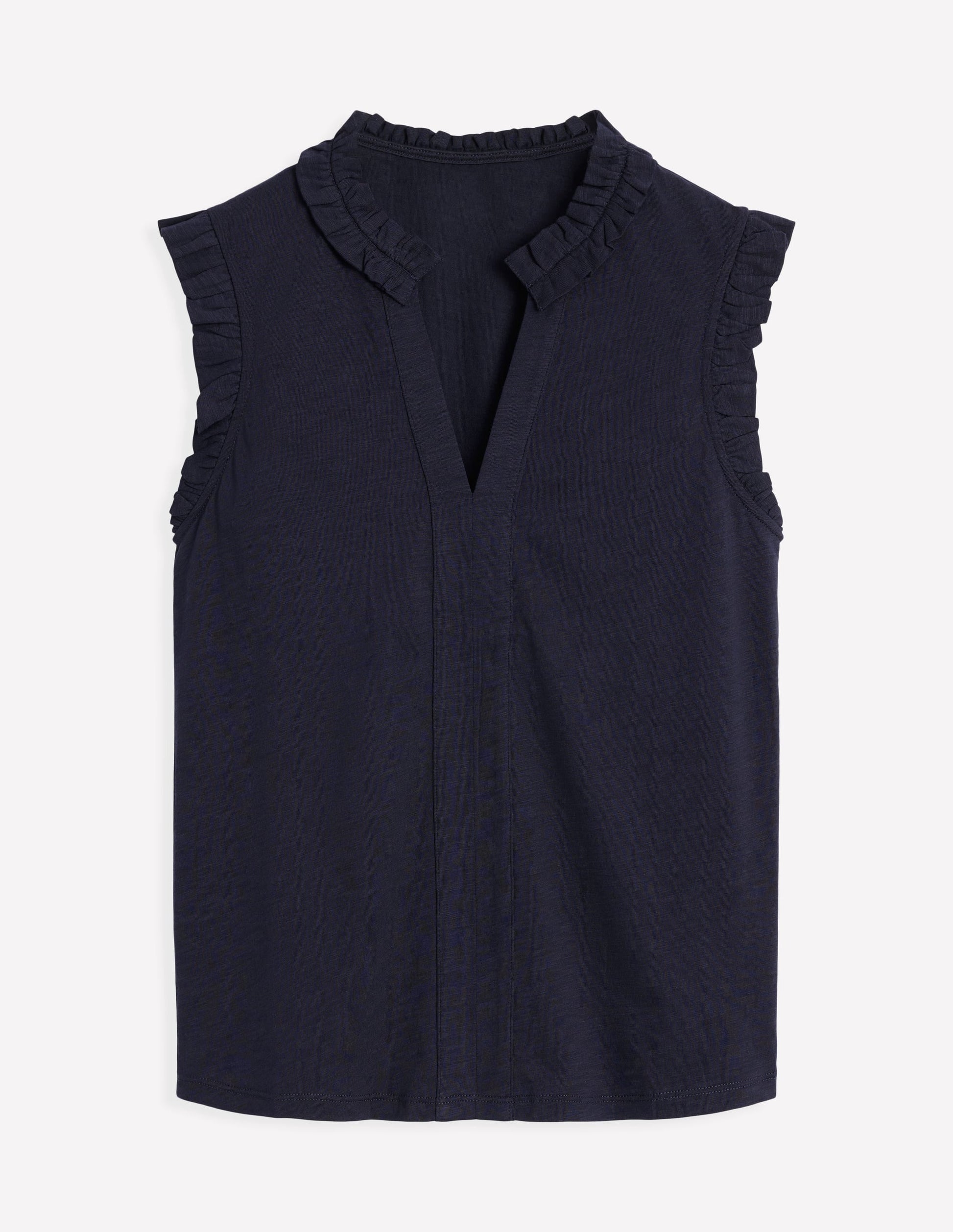 Lola Sleeveless Top-Navy-5