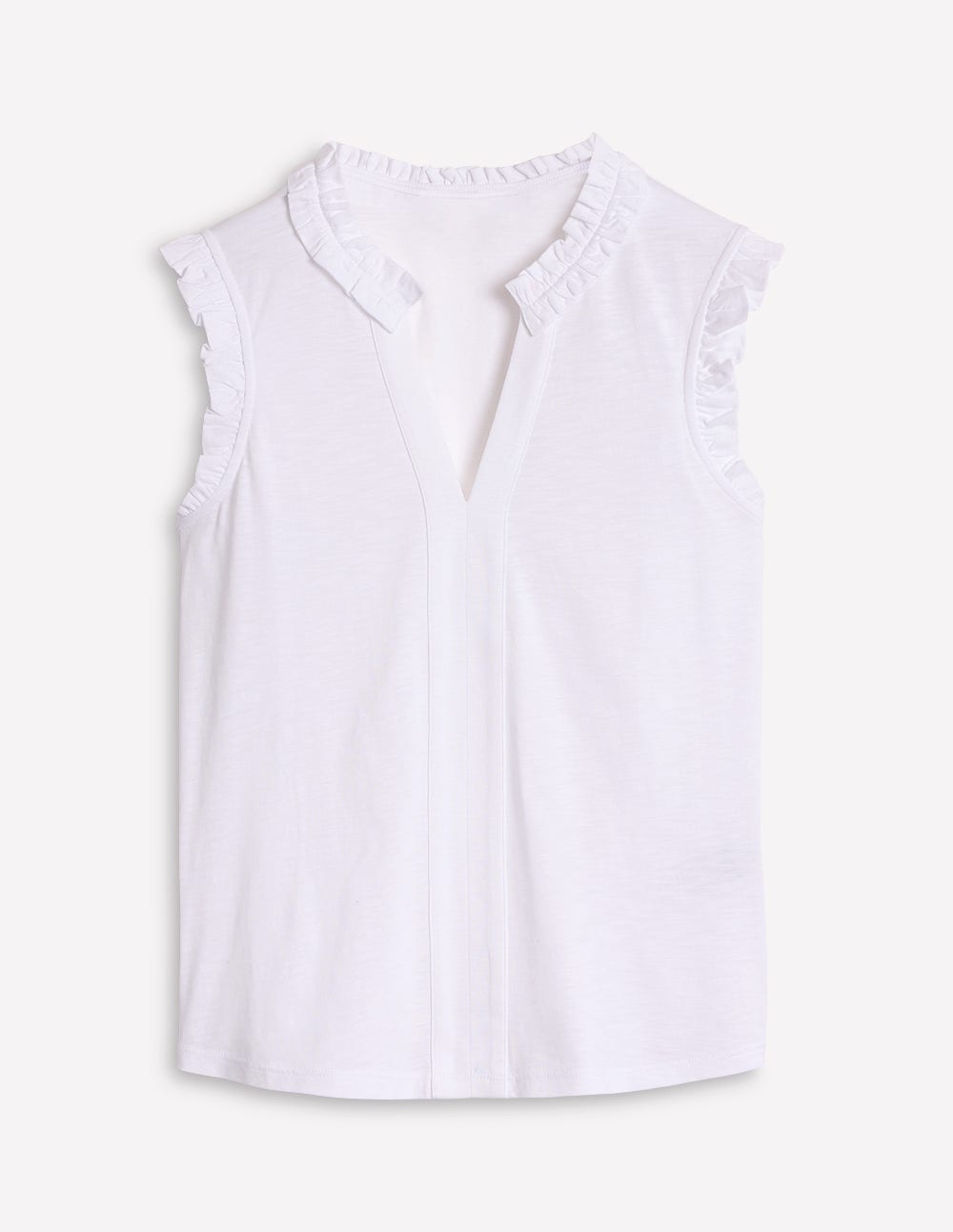 Lola Sleeveless Top-White-6