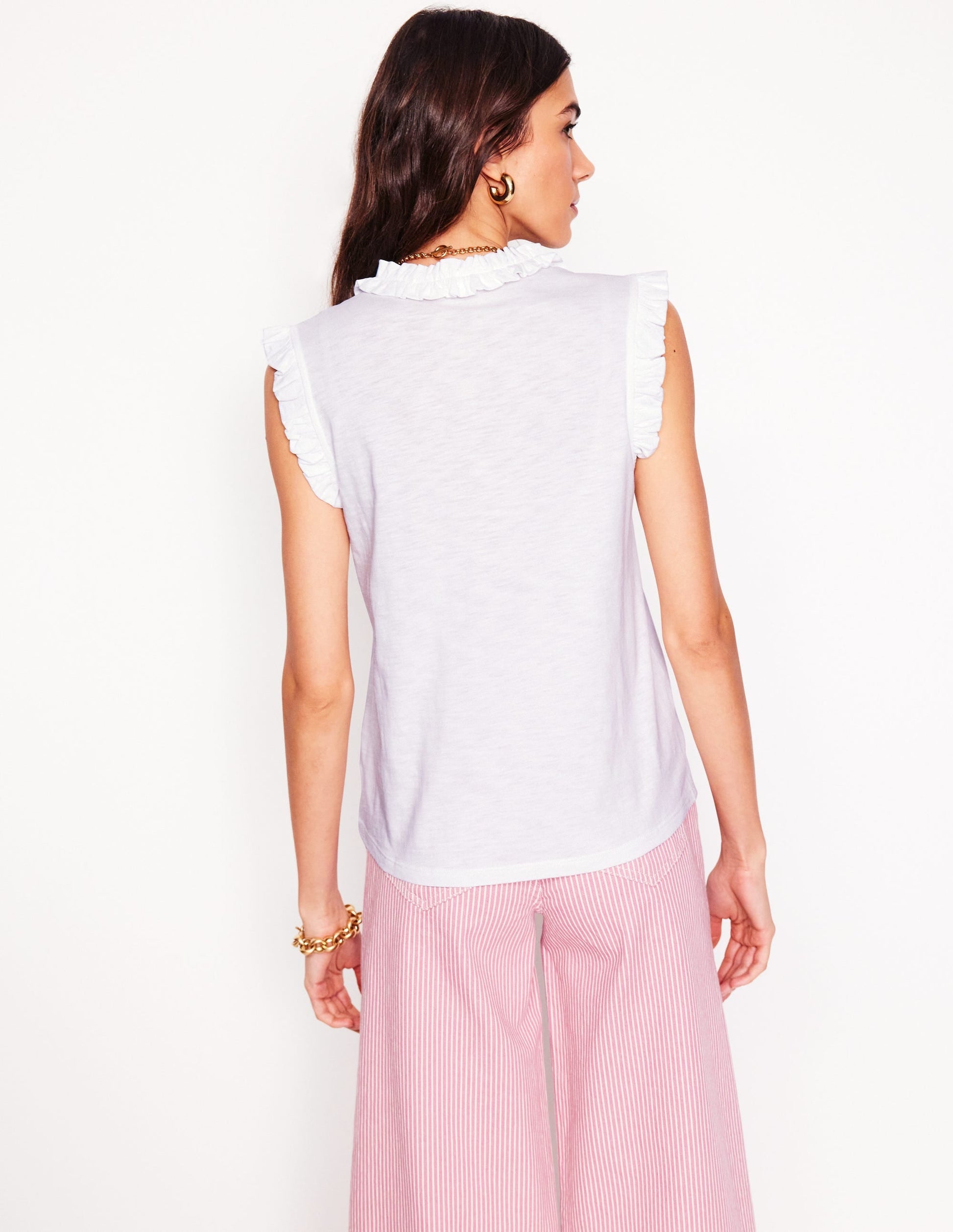 Lola Sleeveless Top-White-3