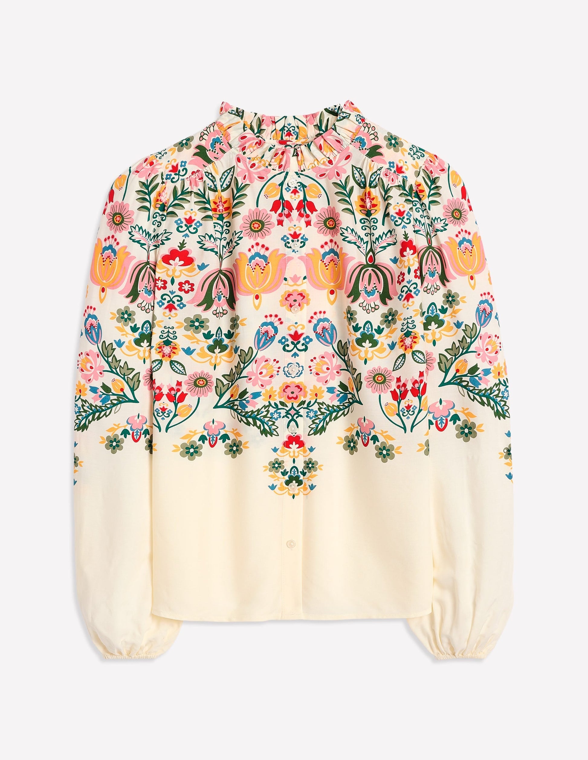 Ruffle Collar Blouse-Ivory, Tulip Fusion-7