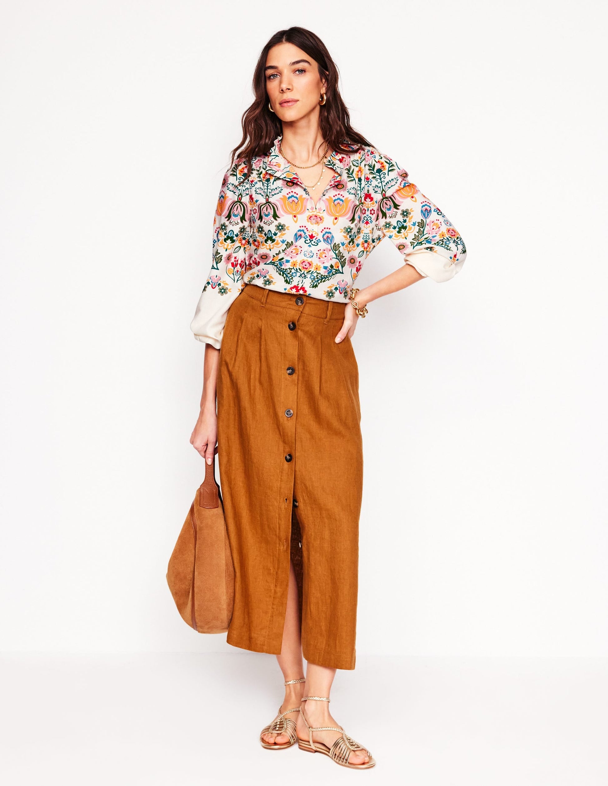 Ruffle Collar Blouse-Ivory, Tulip Fusion-5