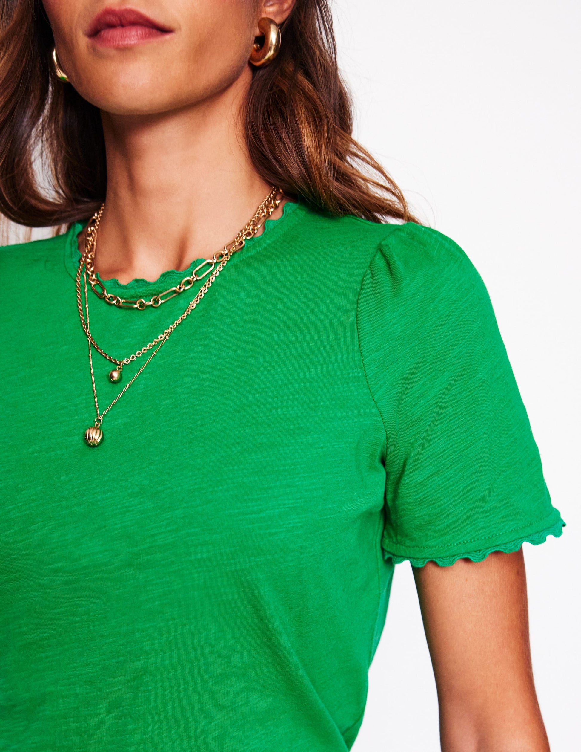 Ali Ricrac T-shirt-Rich Emerald-2