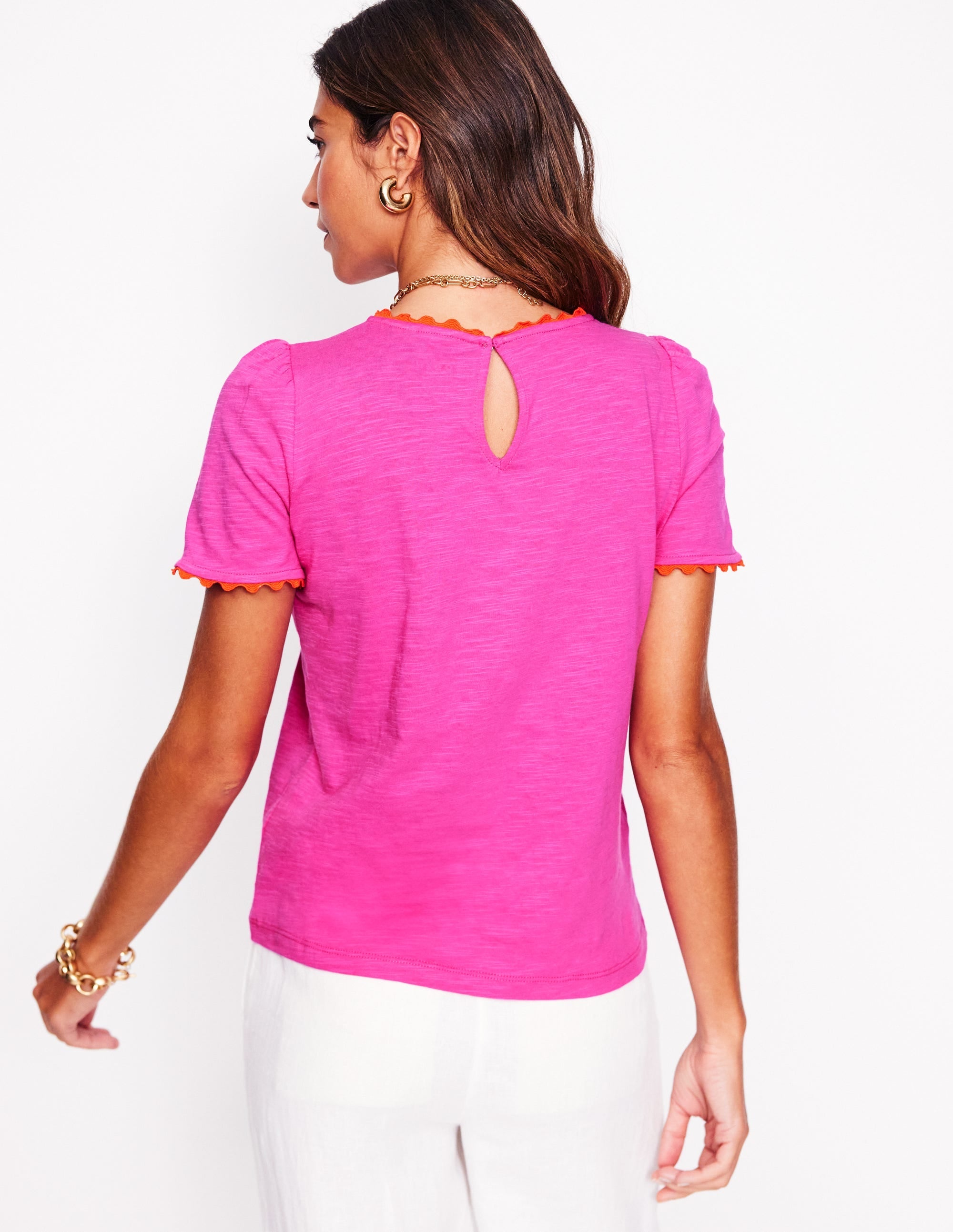 Ali Ricrac T-shirt-Cosmos Pink - Image 3