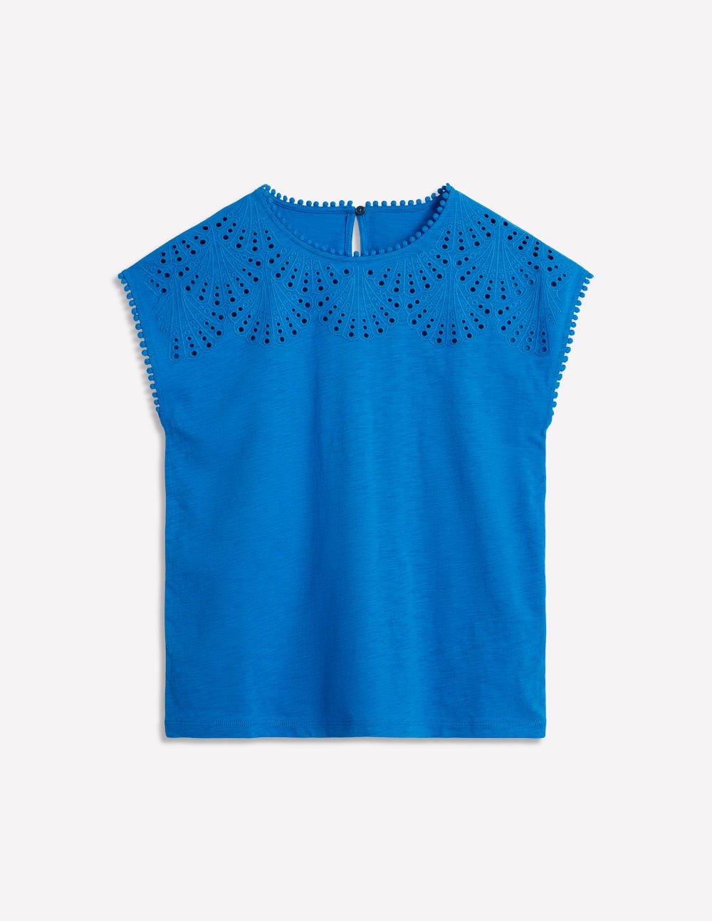 Anya Broderie T-shirt-Cerulean Blue-5