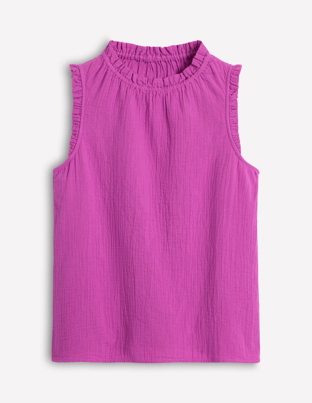 Sophie Ruffle Double Cloth Top-Foxglove Purple - Image 5