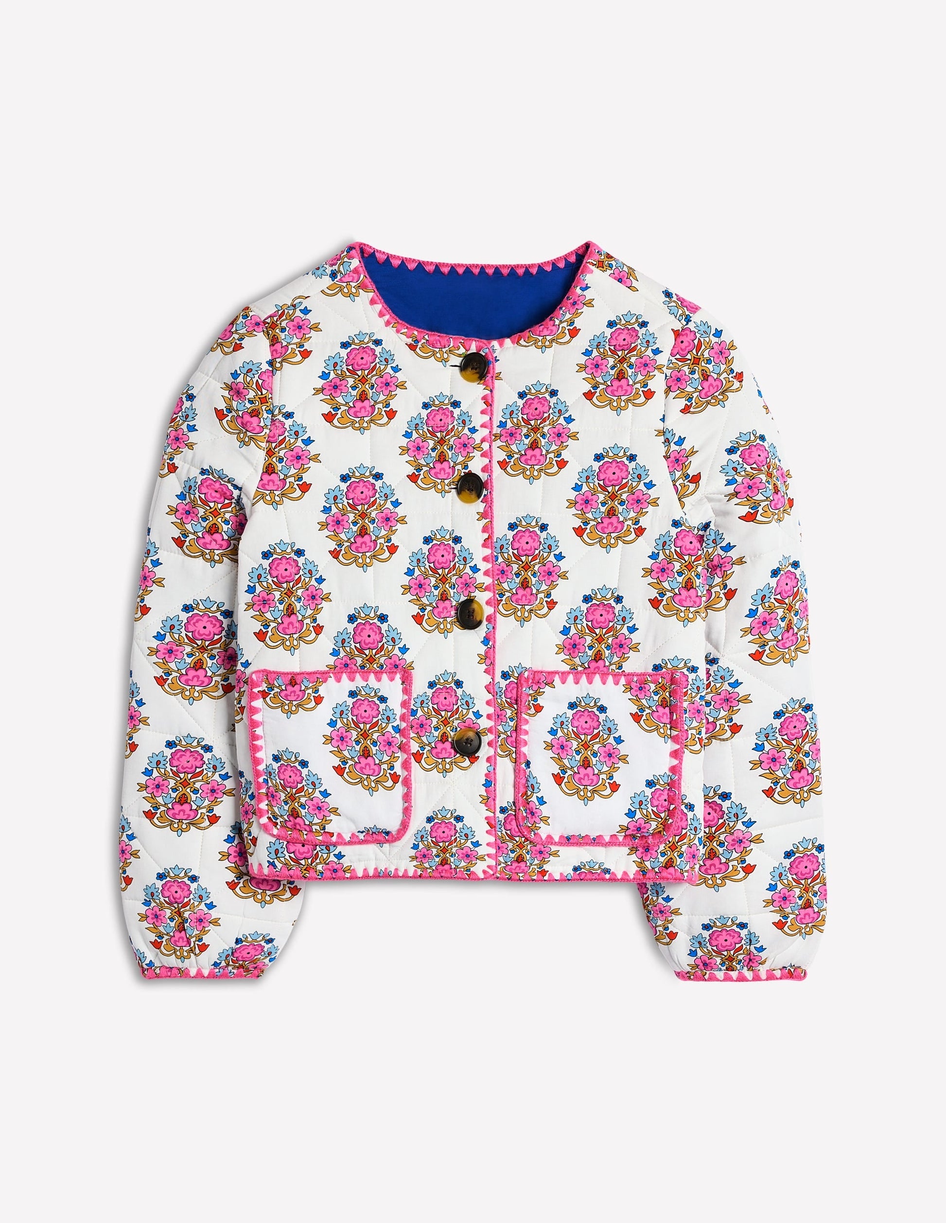 Chelsea Quilted Jacket-Wildflower Stamp-8