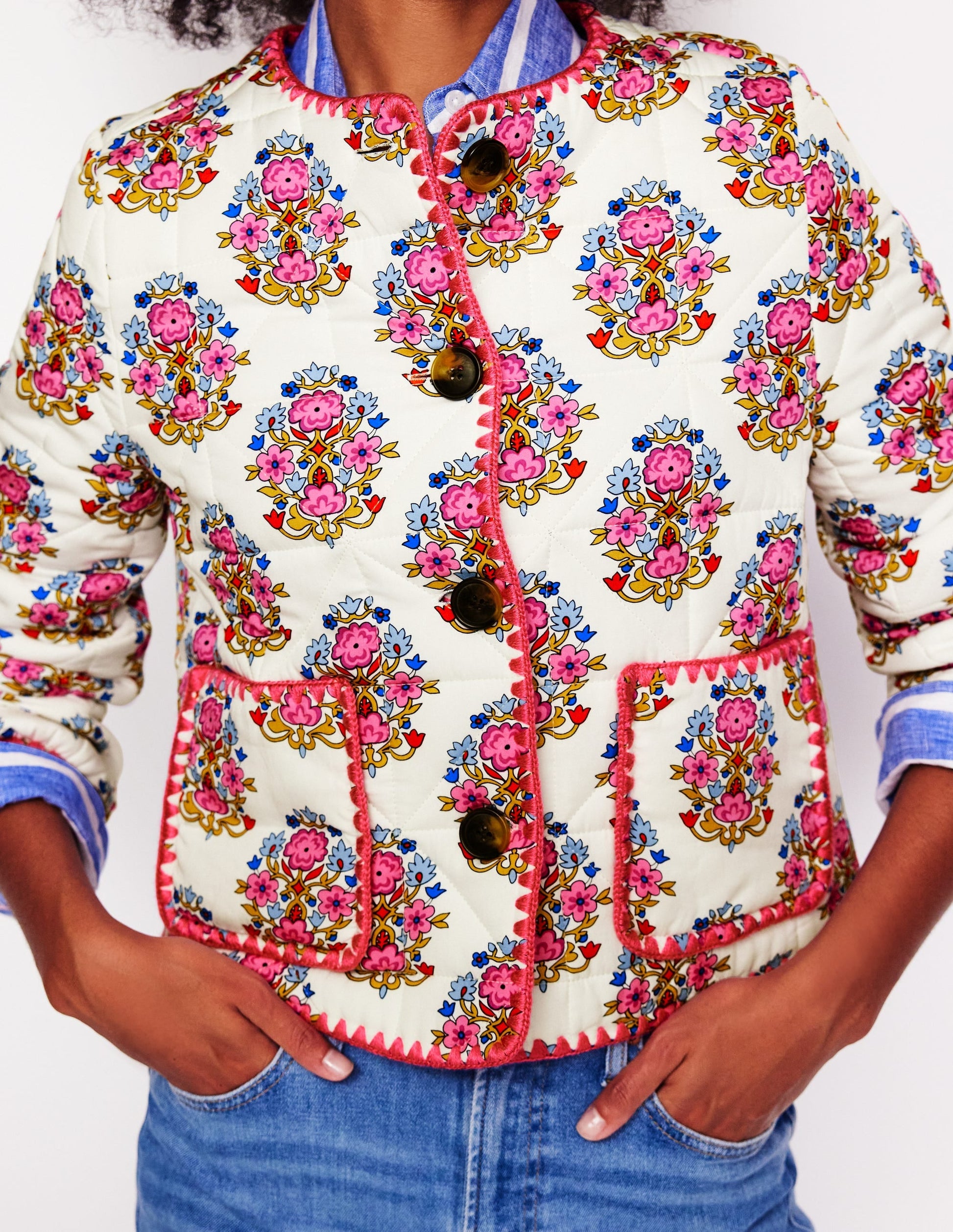 Chelsea Quilted Jacket-Wildflower Stamp-2