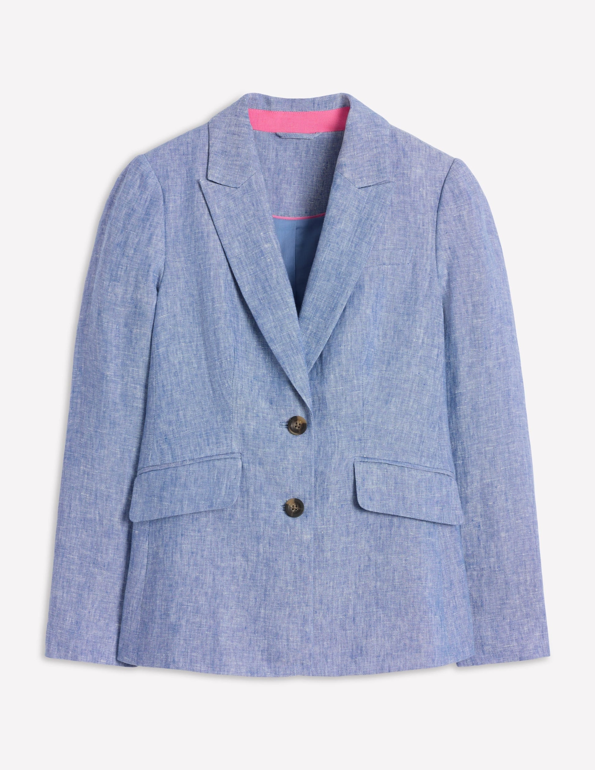 Stamford Linen Blazer-Chambray-7