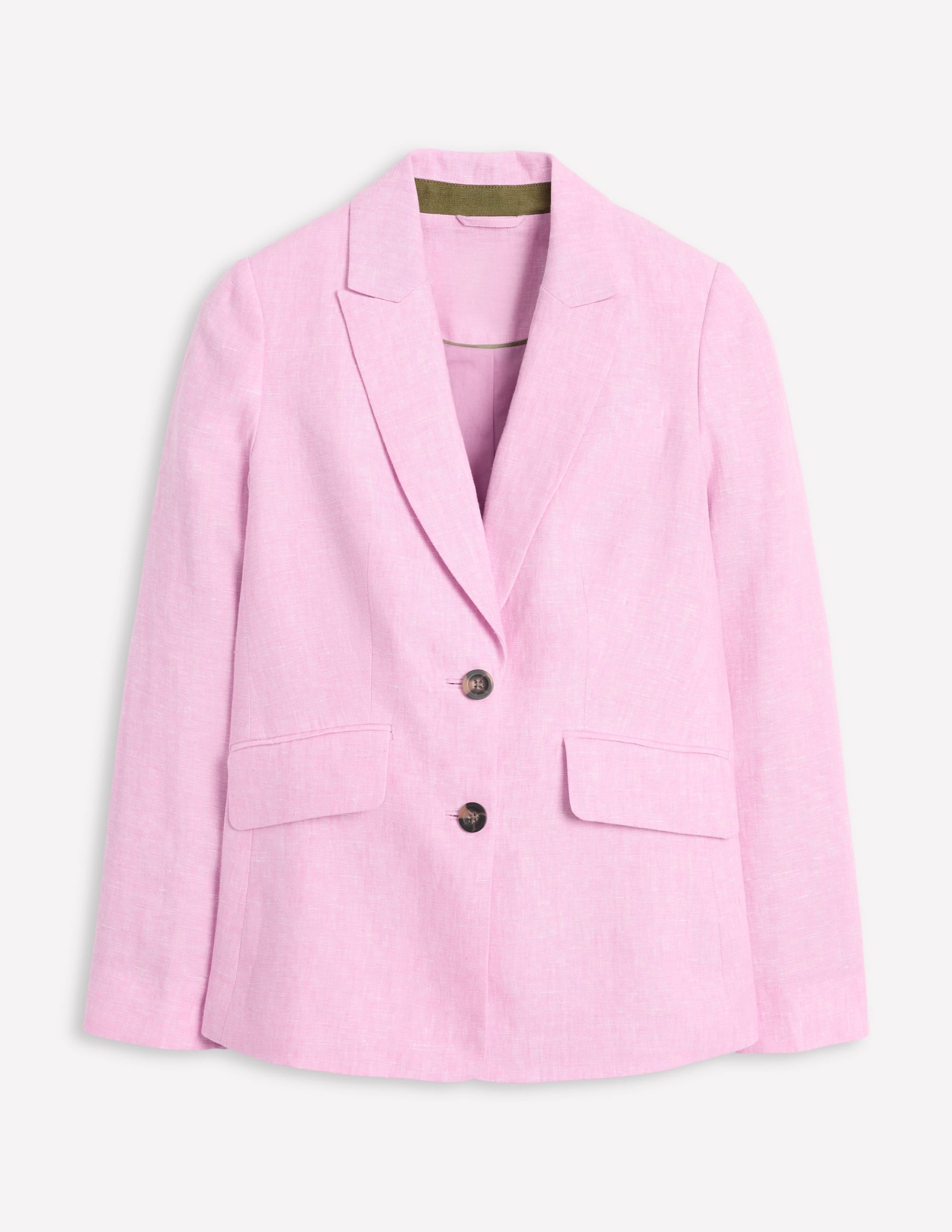 Stamford Linen Blazer-Moonlite Mauve Chambray - Image 5